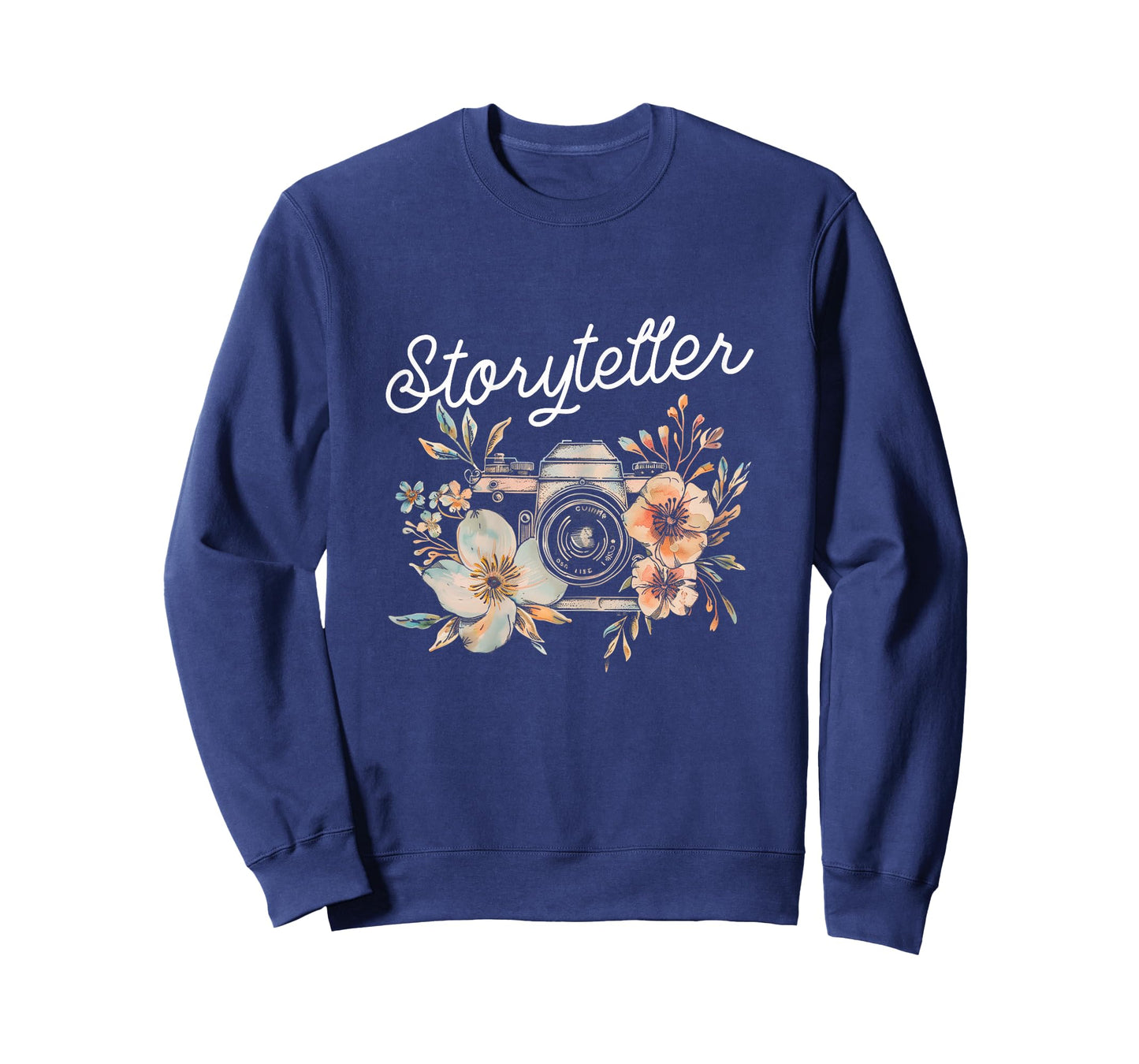 Photographer Storyteller Vintage Camera Flowers Photography T-Shirt