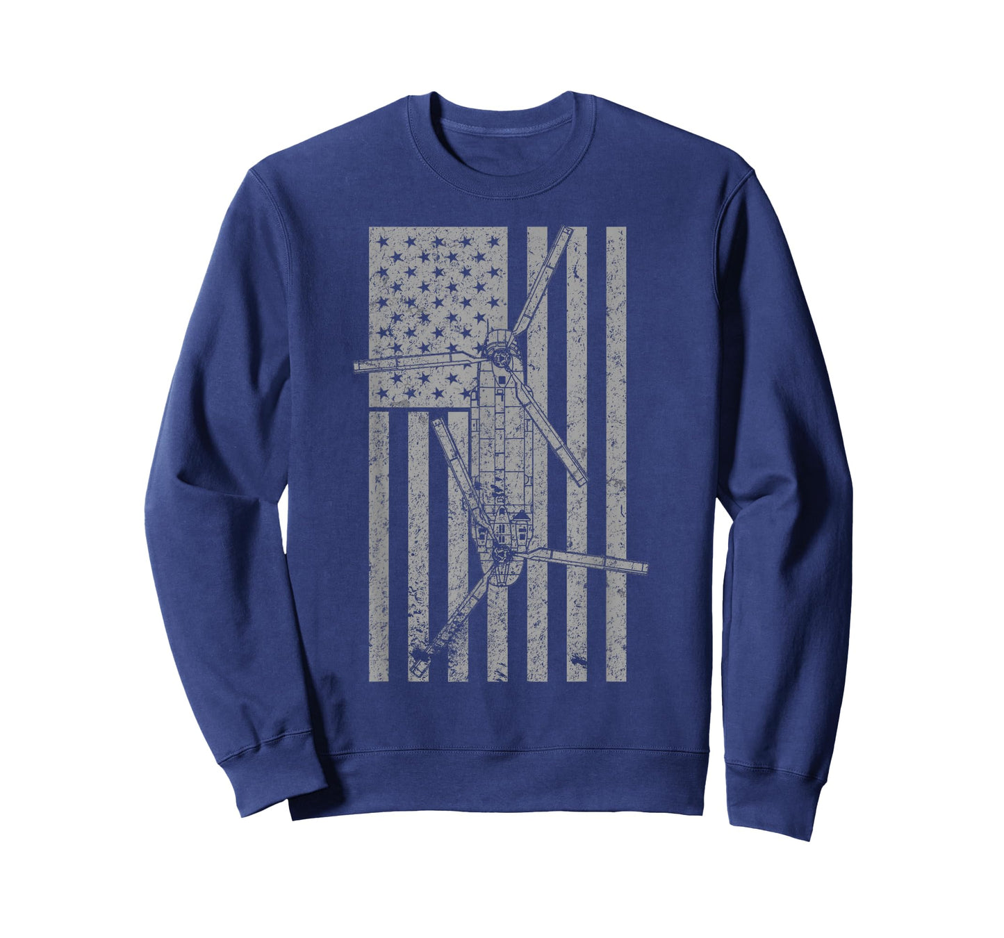 CH-47 Chinook Military Helicopter Vintage Flag Pilot T-shirt T-Shirt