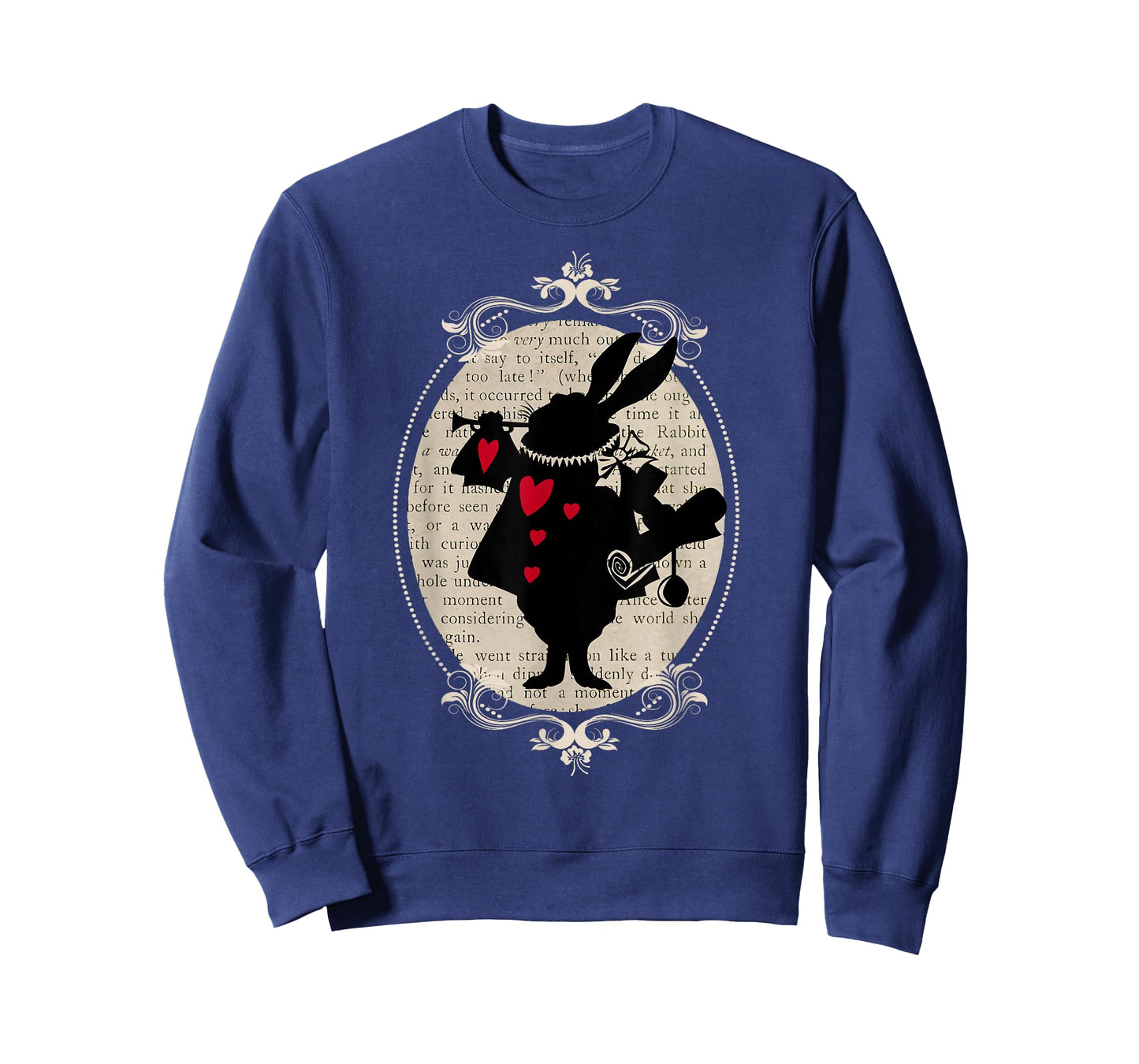 Alice In Wonderland White Rabbit Vintage Book T Shirt Design T-Shirt