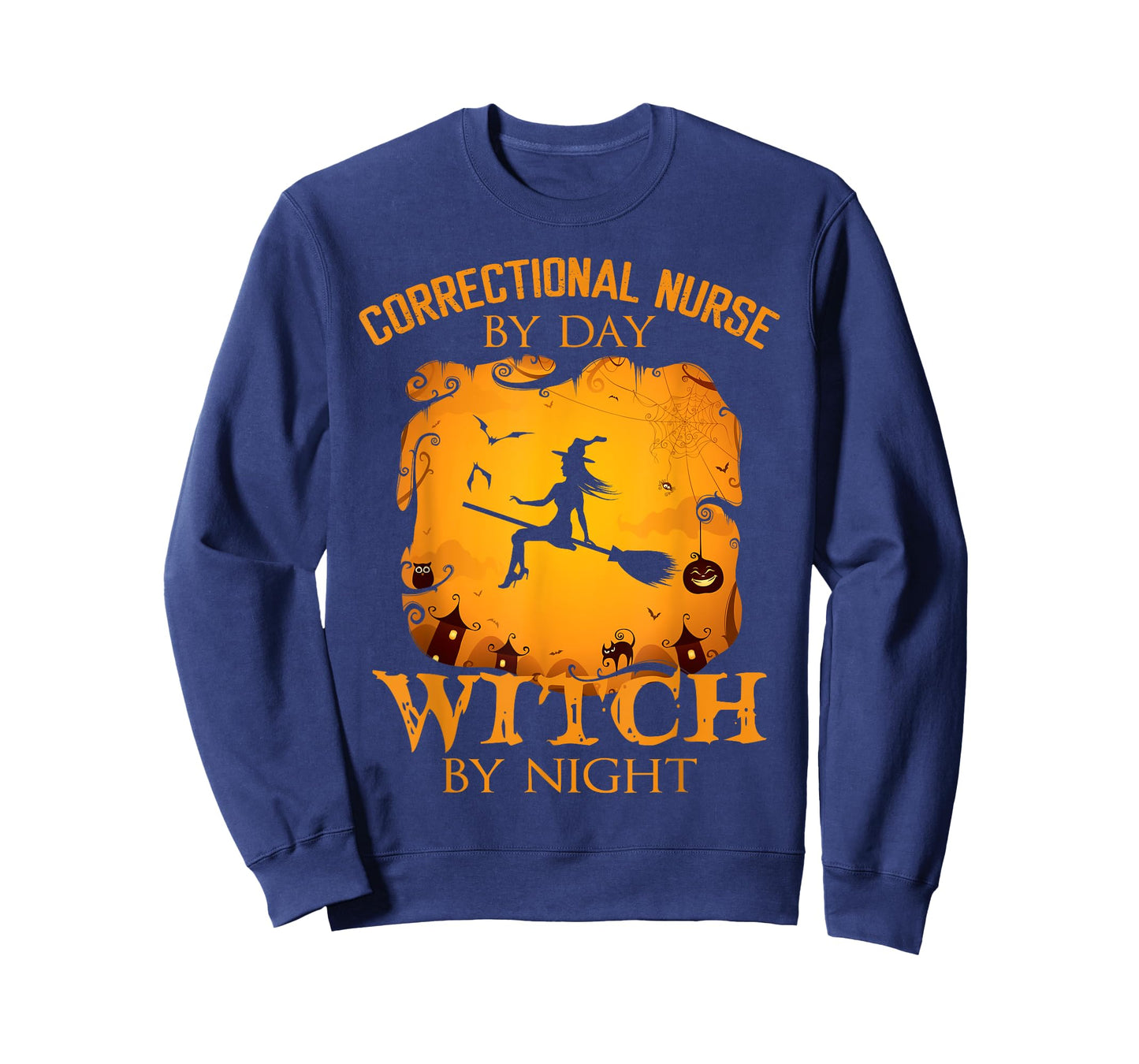 Correctional Nurse by Day Witch by Night Halloween Fun T-Shirt