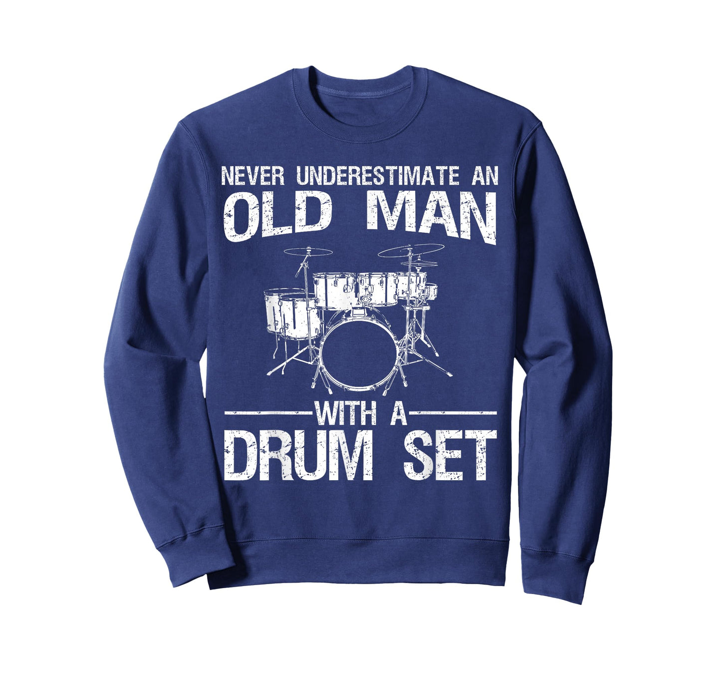Cool Drummer Art Men Dad Drum Set Player Drum Kit Musician T-Shirt