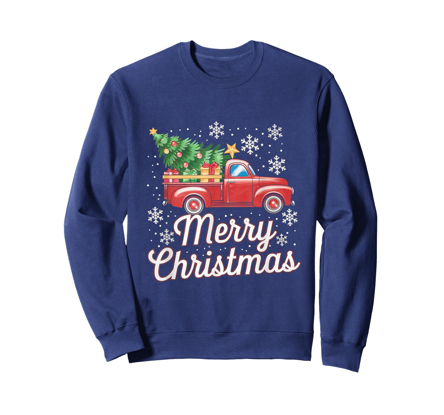 Vintage Red Truck Merry Christmas T-Shirt