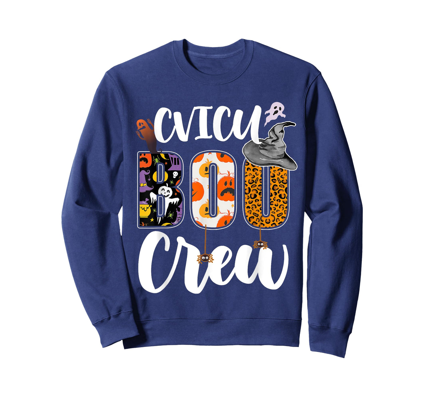 CVICU Boo Crew Ghost Funny Halloween CVICU Nurse RN Matching T-Shirt