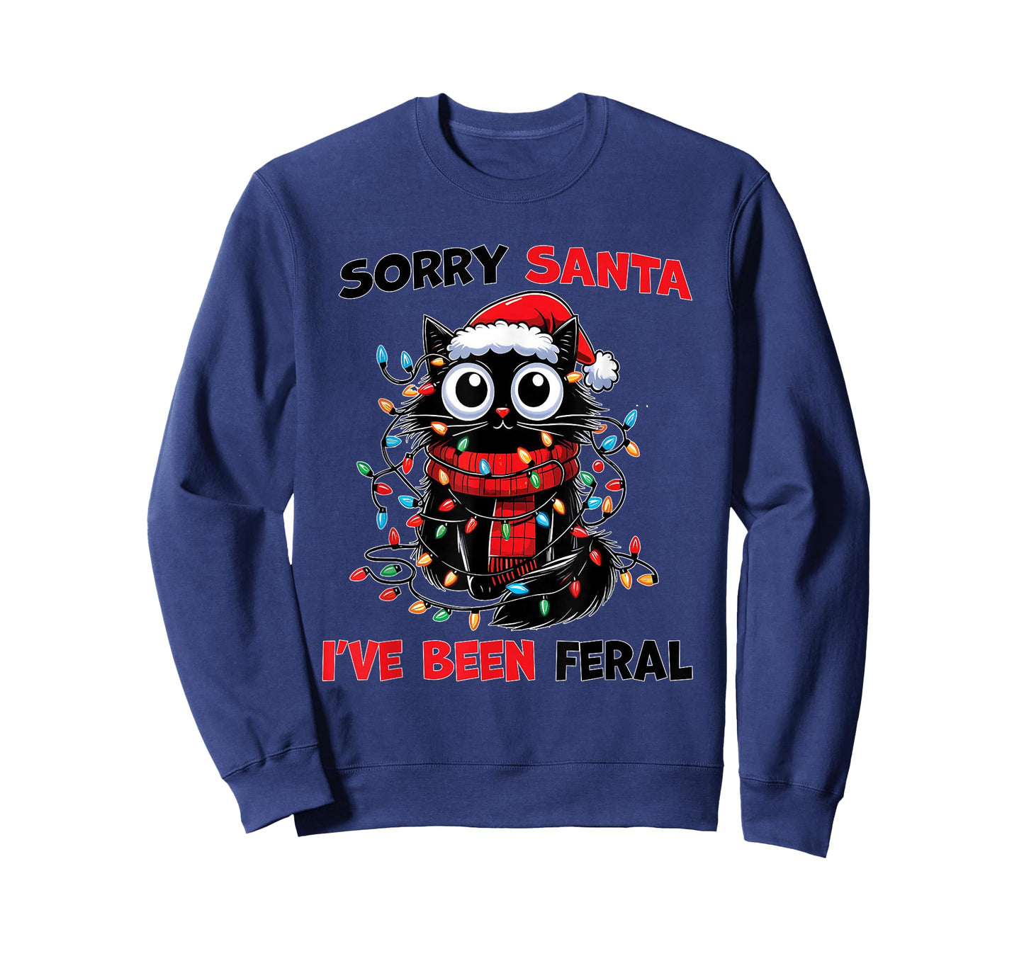 Funny Christmas Cats Santa Xmas Holiday Women Men T-Shirt