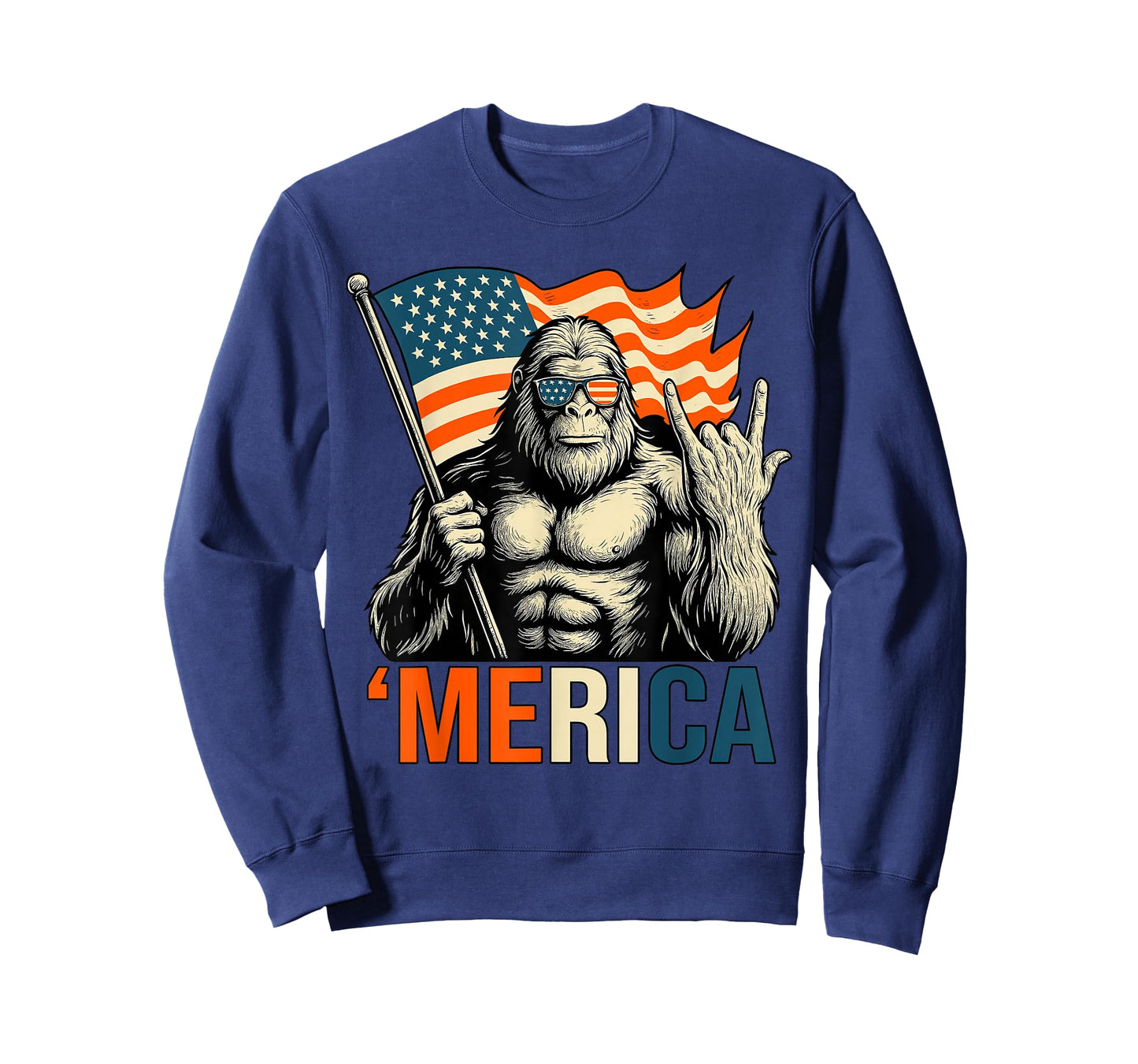 ‘Merica Gorilla Flag Sunglasses Funny Patriotic T-Shirt