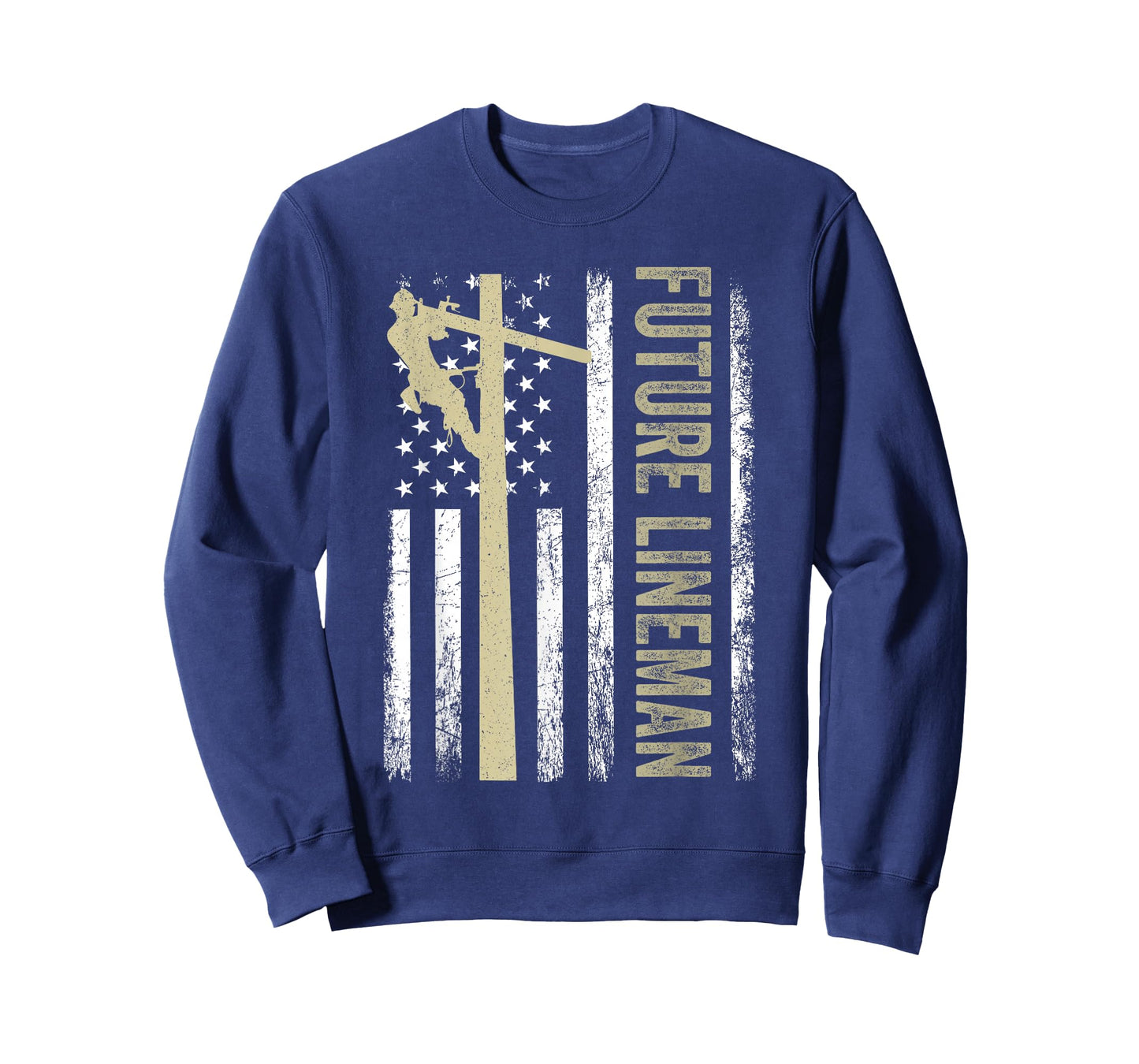 Future Lineman American Flag Electric Cable 4th of July T-Shirt