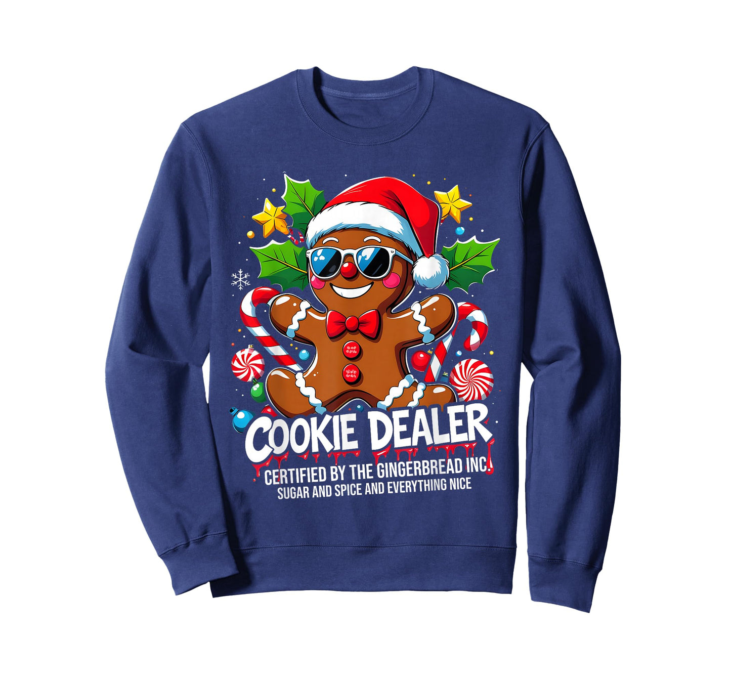 Cookie Dealer Funny Gingerbread Christmas Art T-Shirt