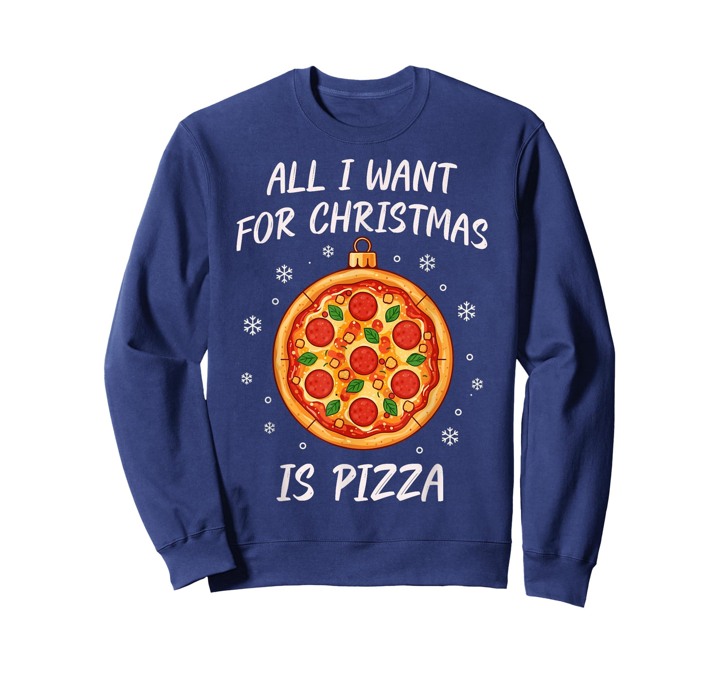 All I Want for Christmas is Pizza Funny Xmas T-Shirt