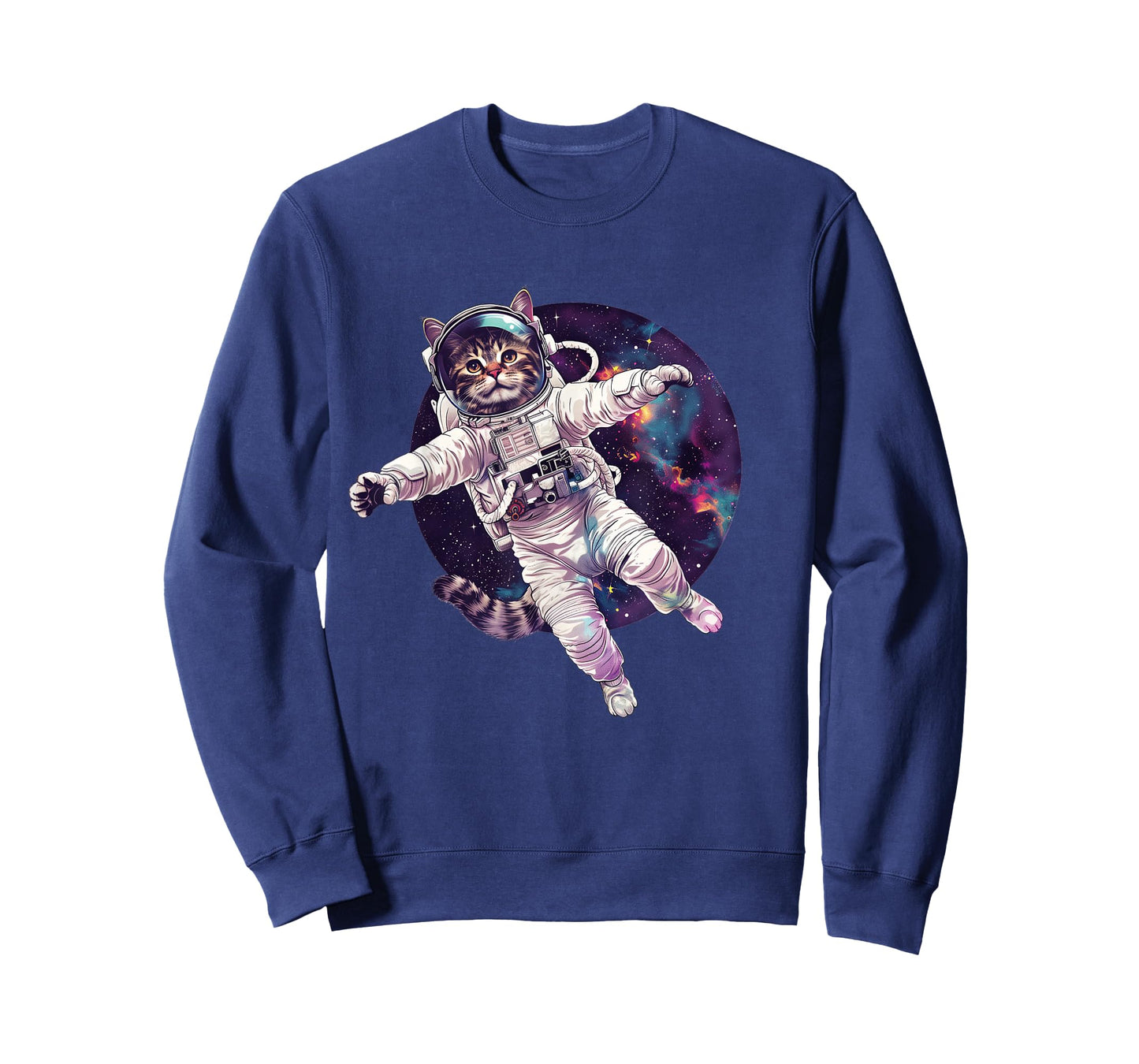 Funny Cat Astronaut in Space T-Shirt