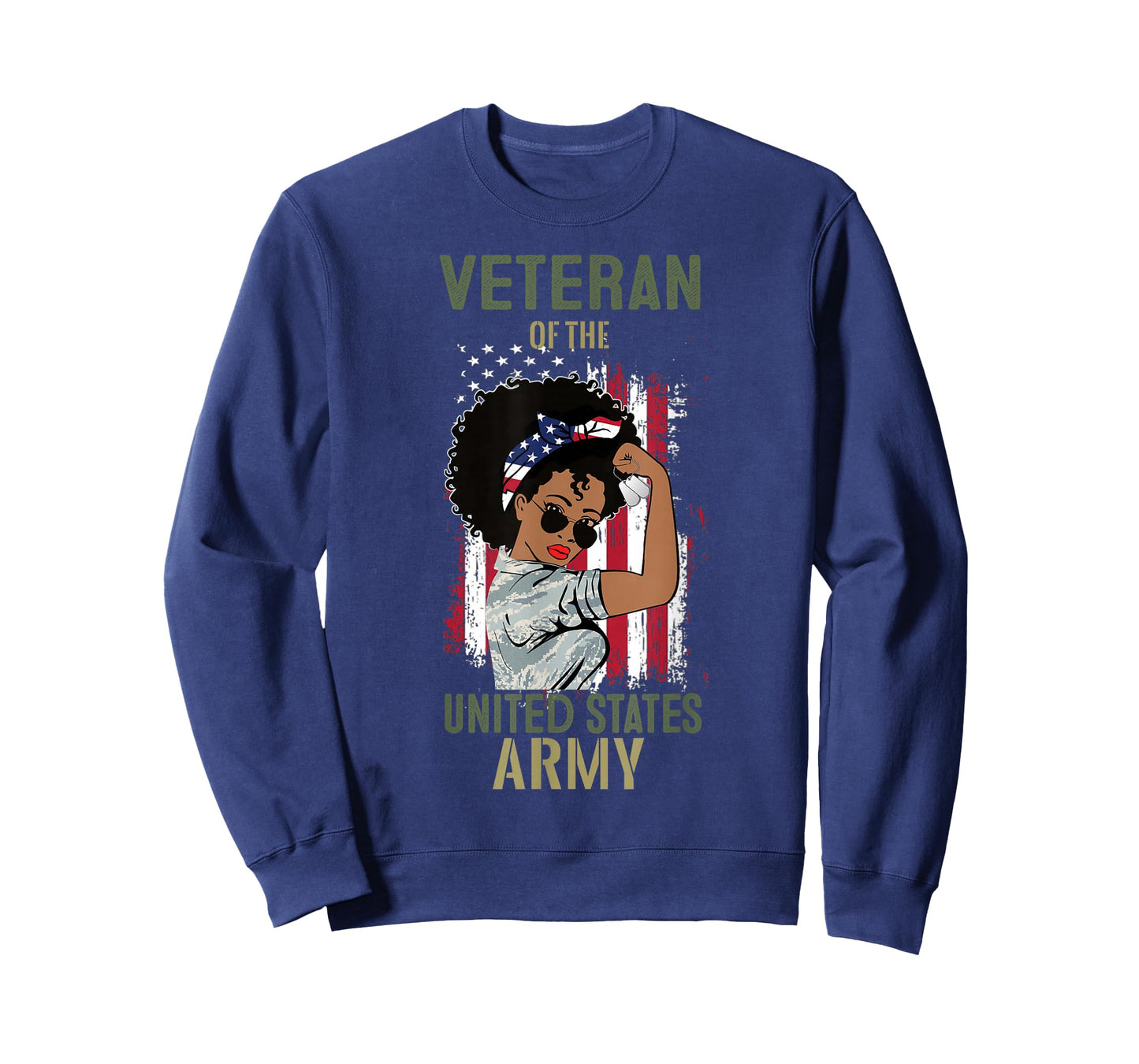 African American Army Veteran Female Shirt, Melanin US Army T-Shirt