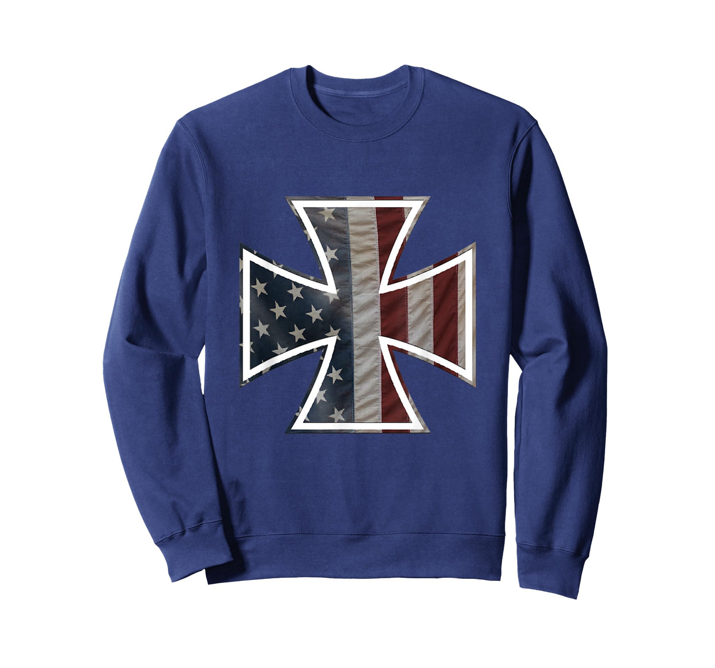 Iron Cross with American Flag T-Shirt