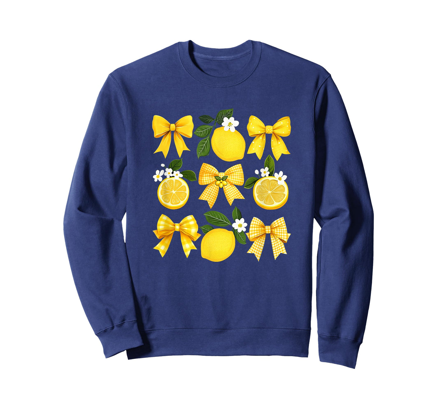 Cute Lemon Tropical Fruits Coquette Bows Summer Girl Women T-Shirt