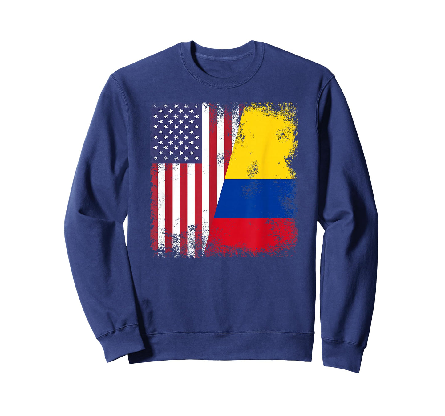 Half Colombian Flag | Vintage Colomobia USA Gift T-Shirt