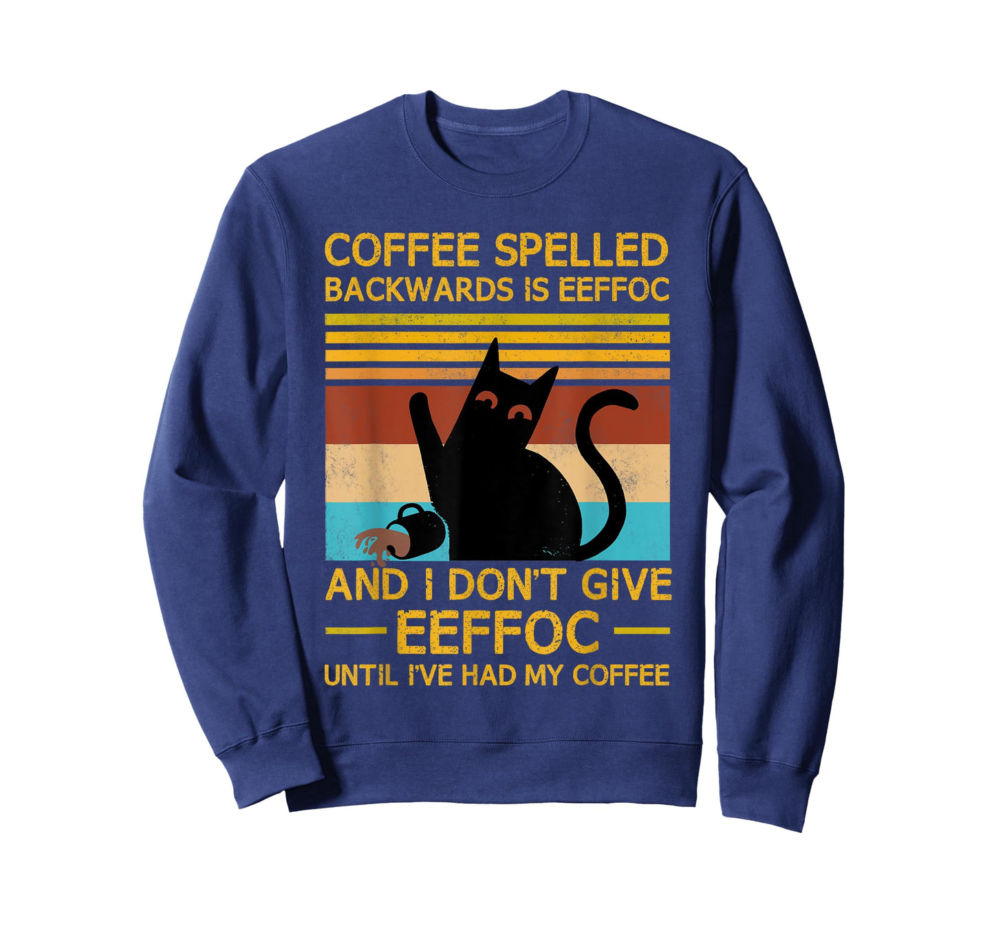 Coffee Spelled Backwards Is Eefoc Grumpy Office Humor T-Shirt