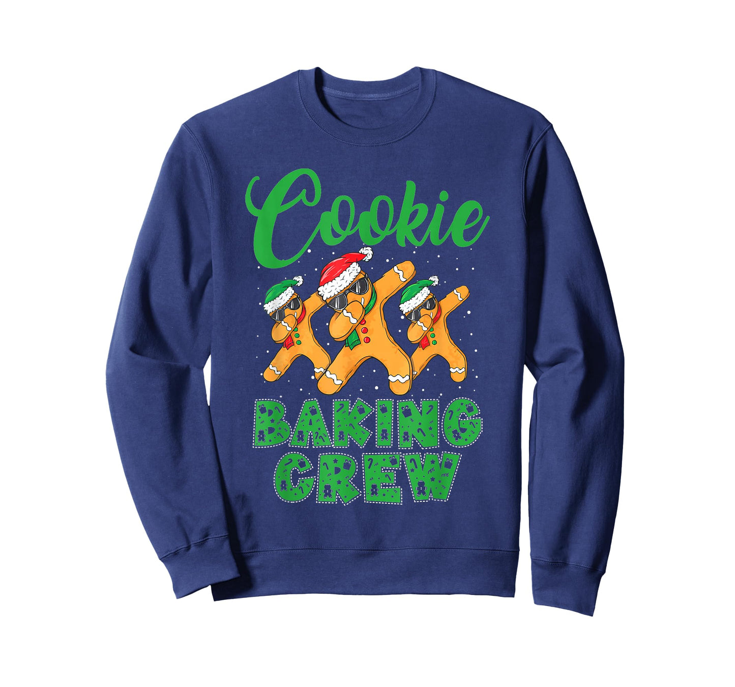 Cookie Baking Crew Dabbing Gingerbread Men Christmas Hats T-Shirt