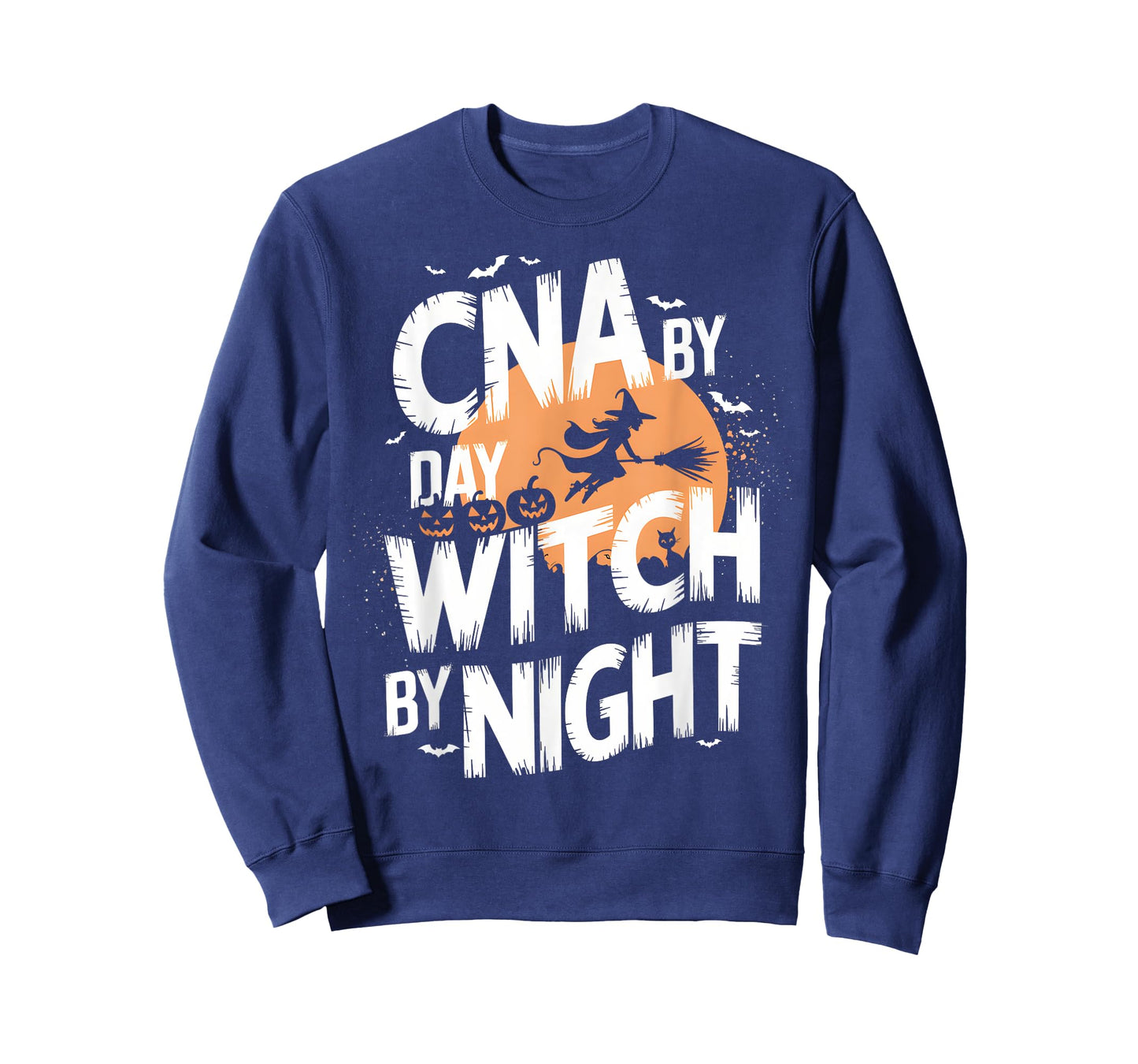 CNA by Day Witch by Night Funny Halloween Nurse T-Shirt