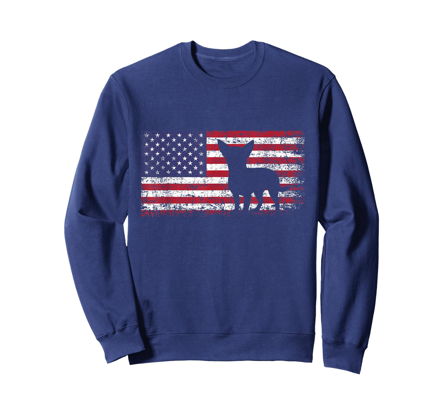 Chihuahua American Flag I Love My Chihuahua T-Shirt T-Shirt