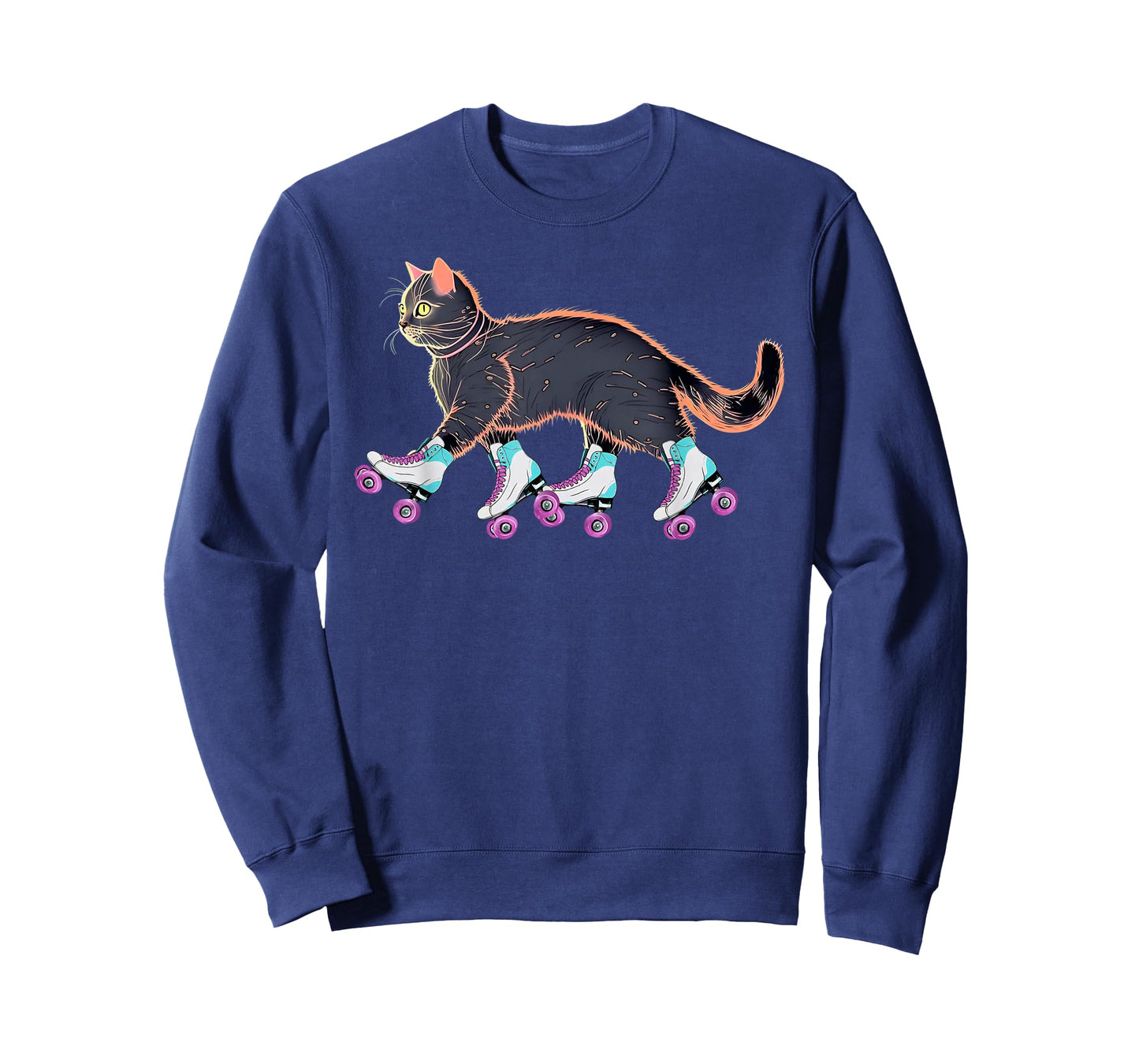 Roller Skating Cat Roller Derby Cats Skater Girls Woman T-Shirt