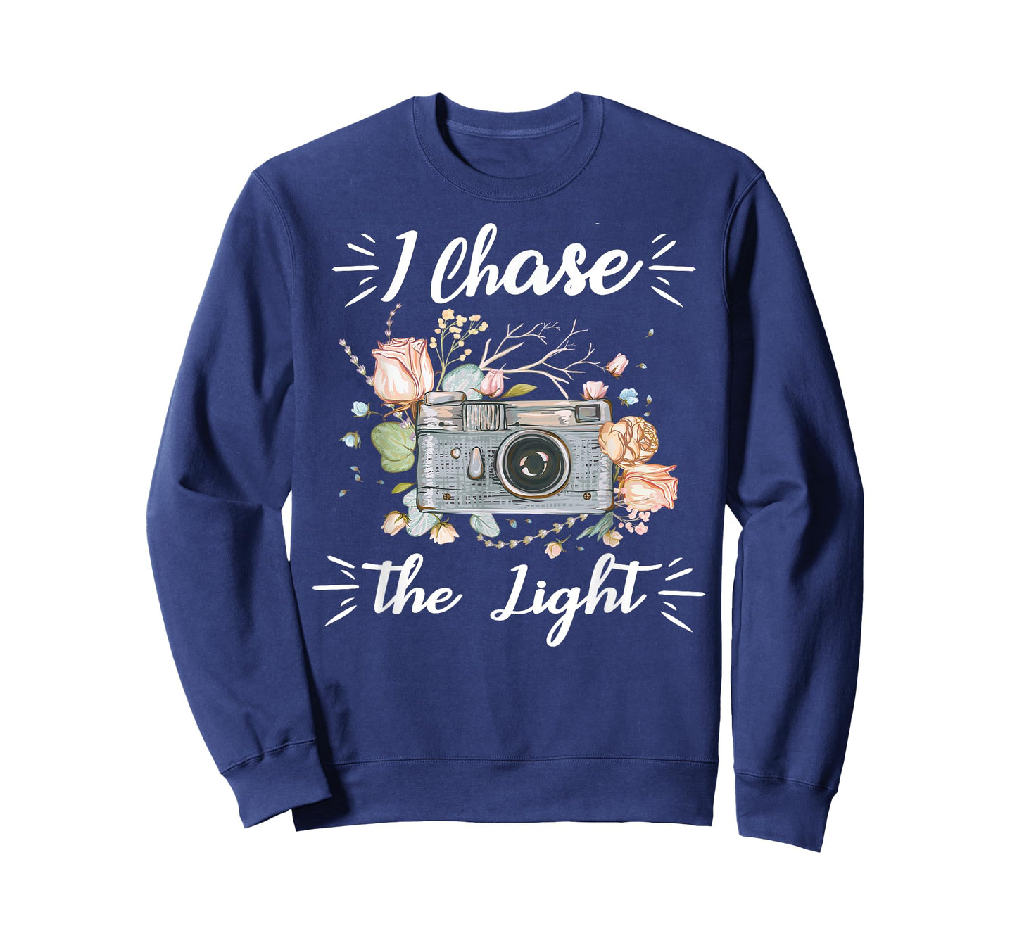 Cool Camera Photographer Gifts I Chase The Light Photography T-Shirt
