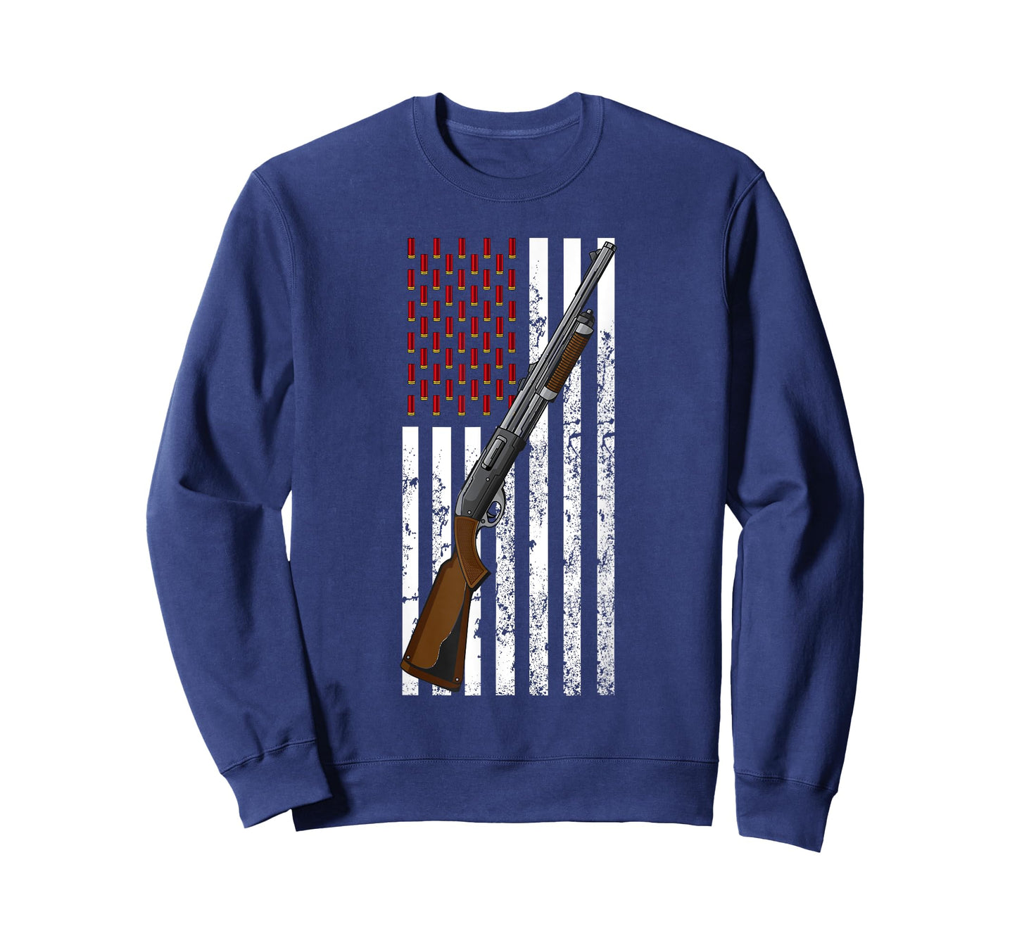 Clay Target Shooting USA Shotgun Flag - Shotgun & Cartridge T-Shirt