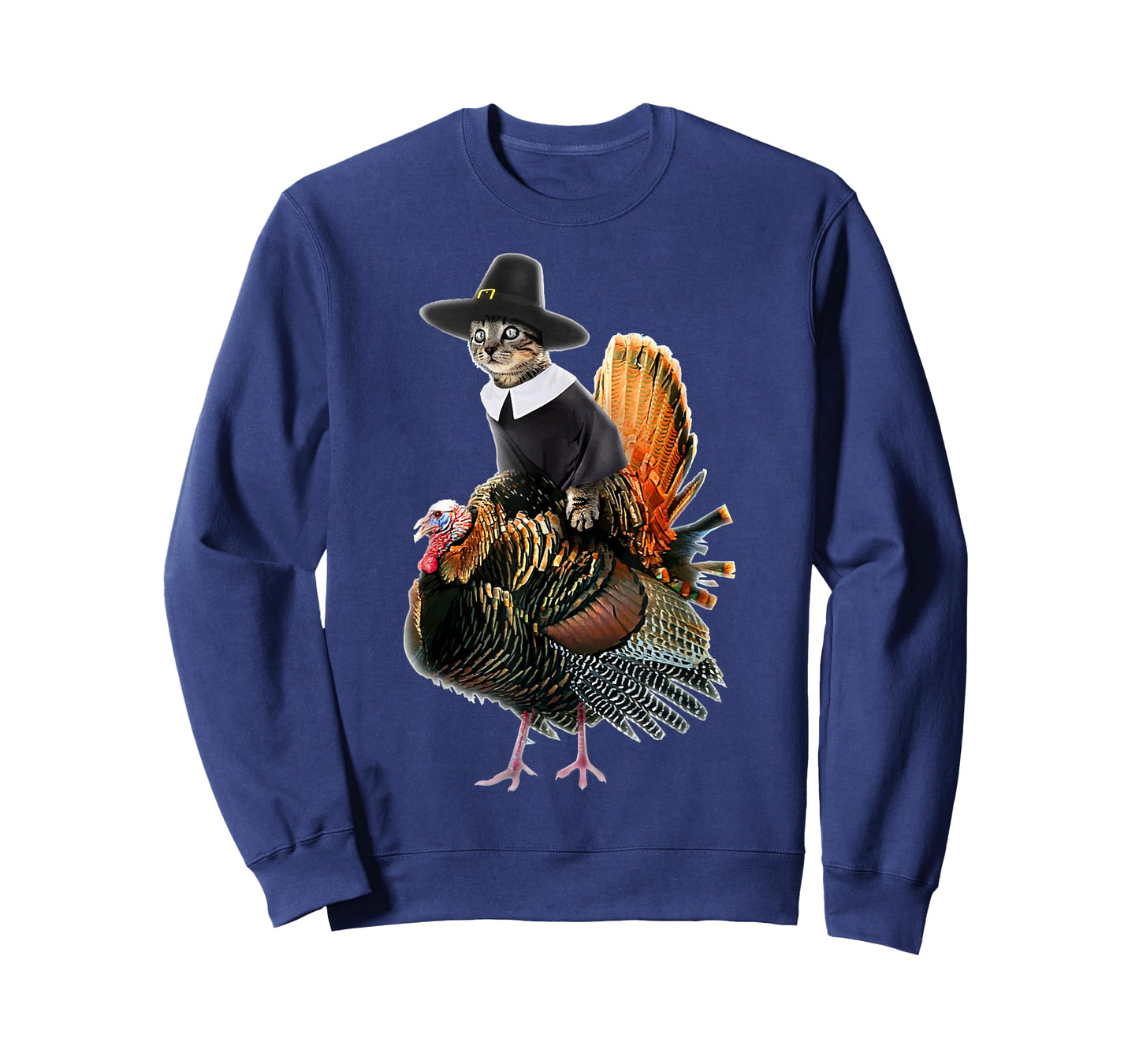 Thanksgiving Cat Pilgrim Costume Thanksgiving Turkey Gift T-Shirt