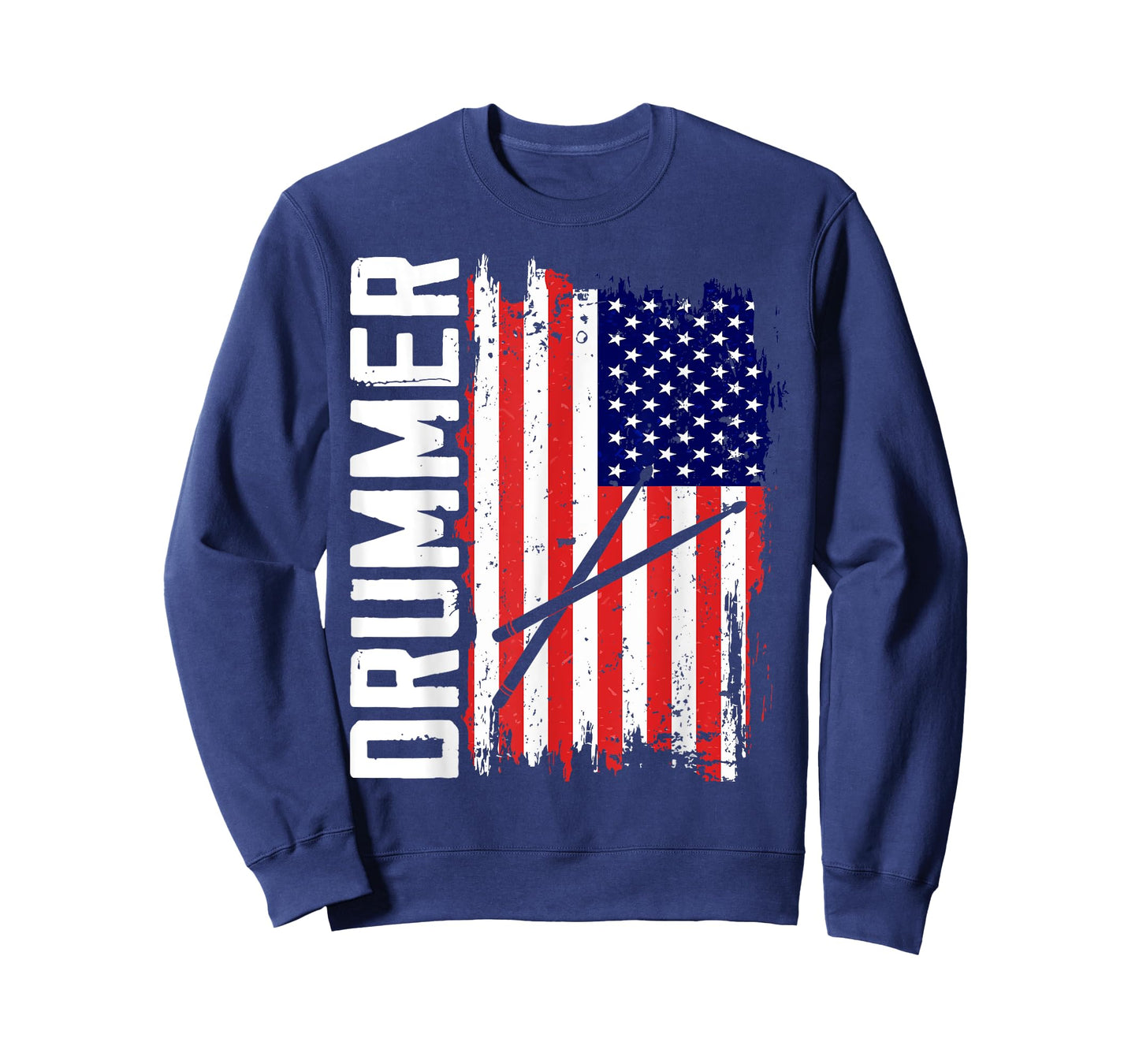 Drummer USA American Flag United States T-Shirt