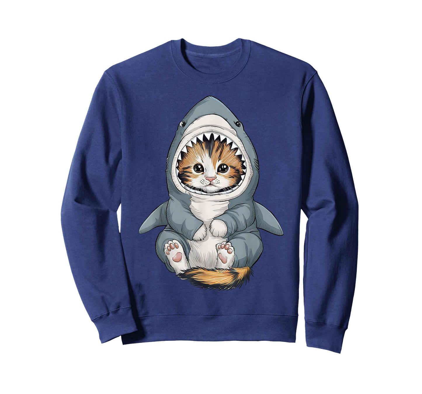 Cute Kitten in a Shark Costume Kitty My Cat is a Shark T-Shirt