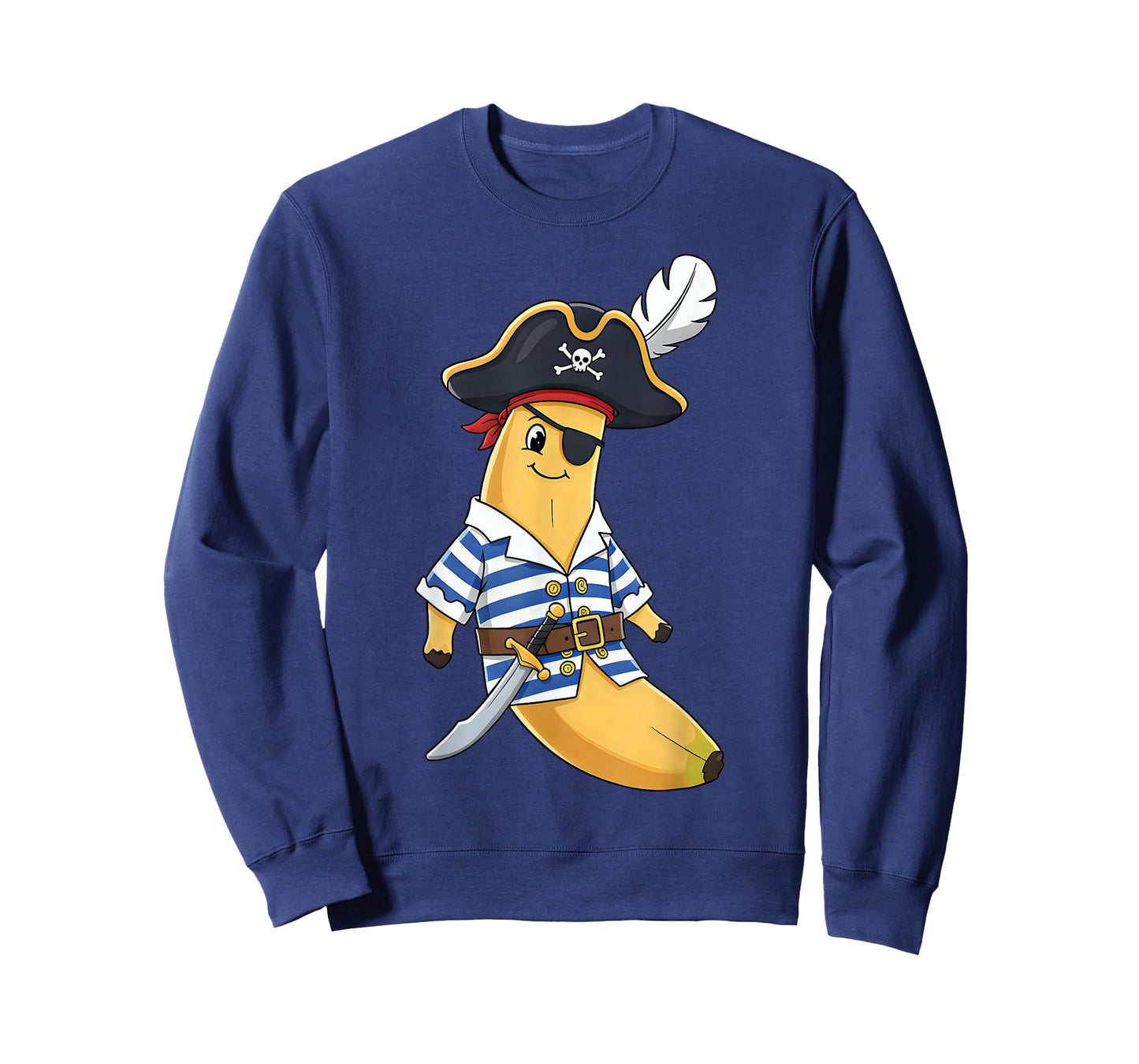 Funny Banana Pirate Captain for Halloween Party Costume Cool T-Shirt