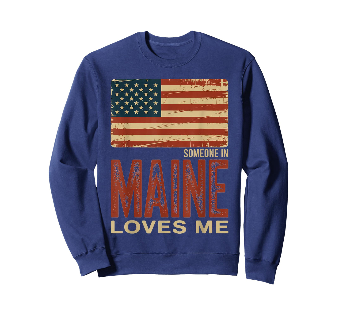 Someone in Maine Loves Me US Flag T-Shirt