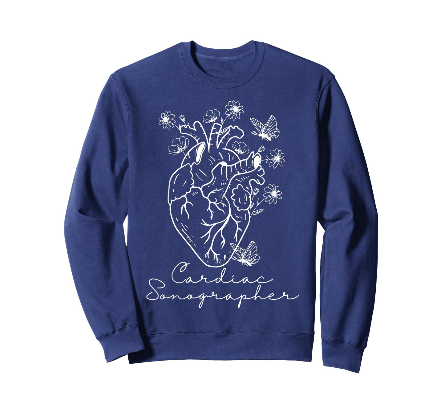 Anatomical Heart Cardiac Sonographer RDCS Echocardiographer T-Shirt