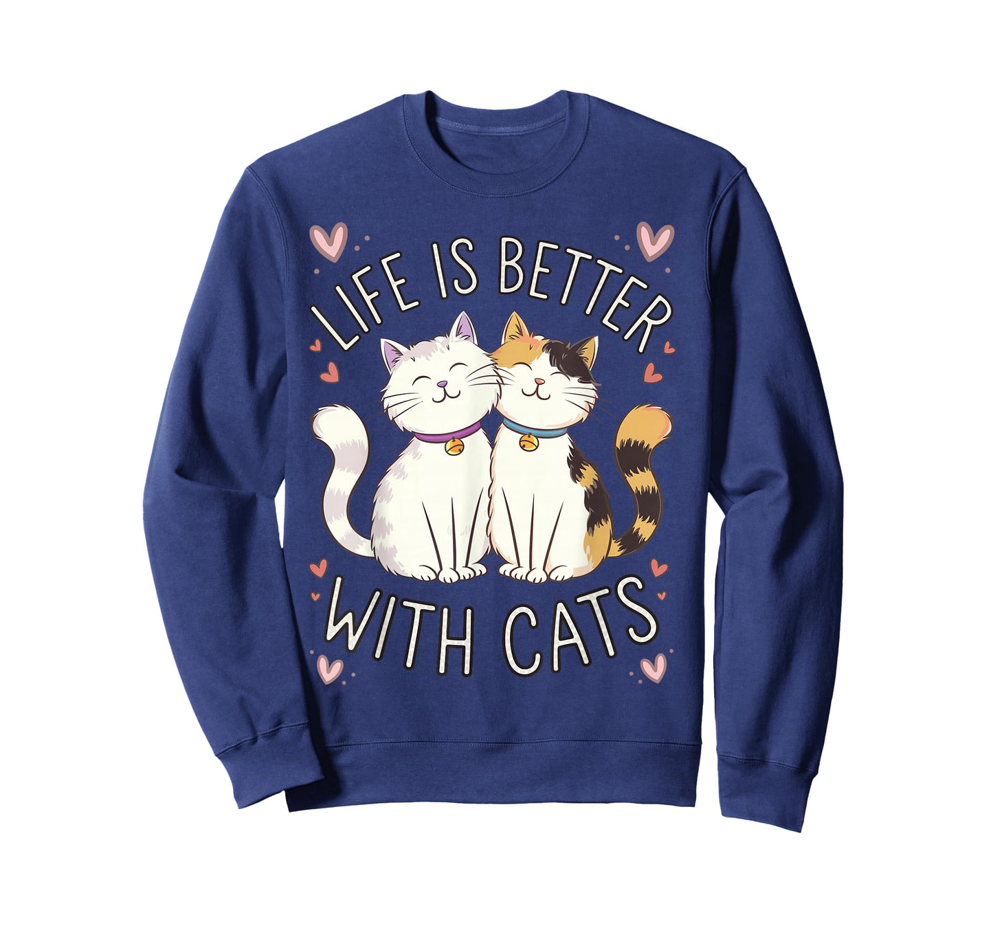 Life Is Better With Cats Cute Cat Lover T-Shirt