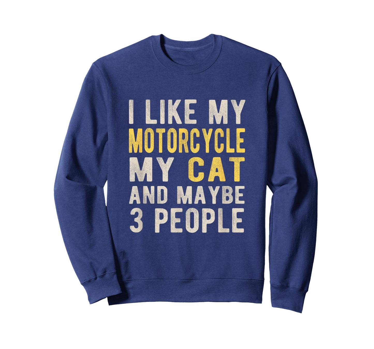 I like my motorcycle my cat and maybe 3 people Bikers Funny T-Shirt