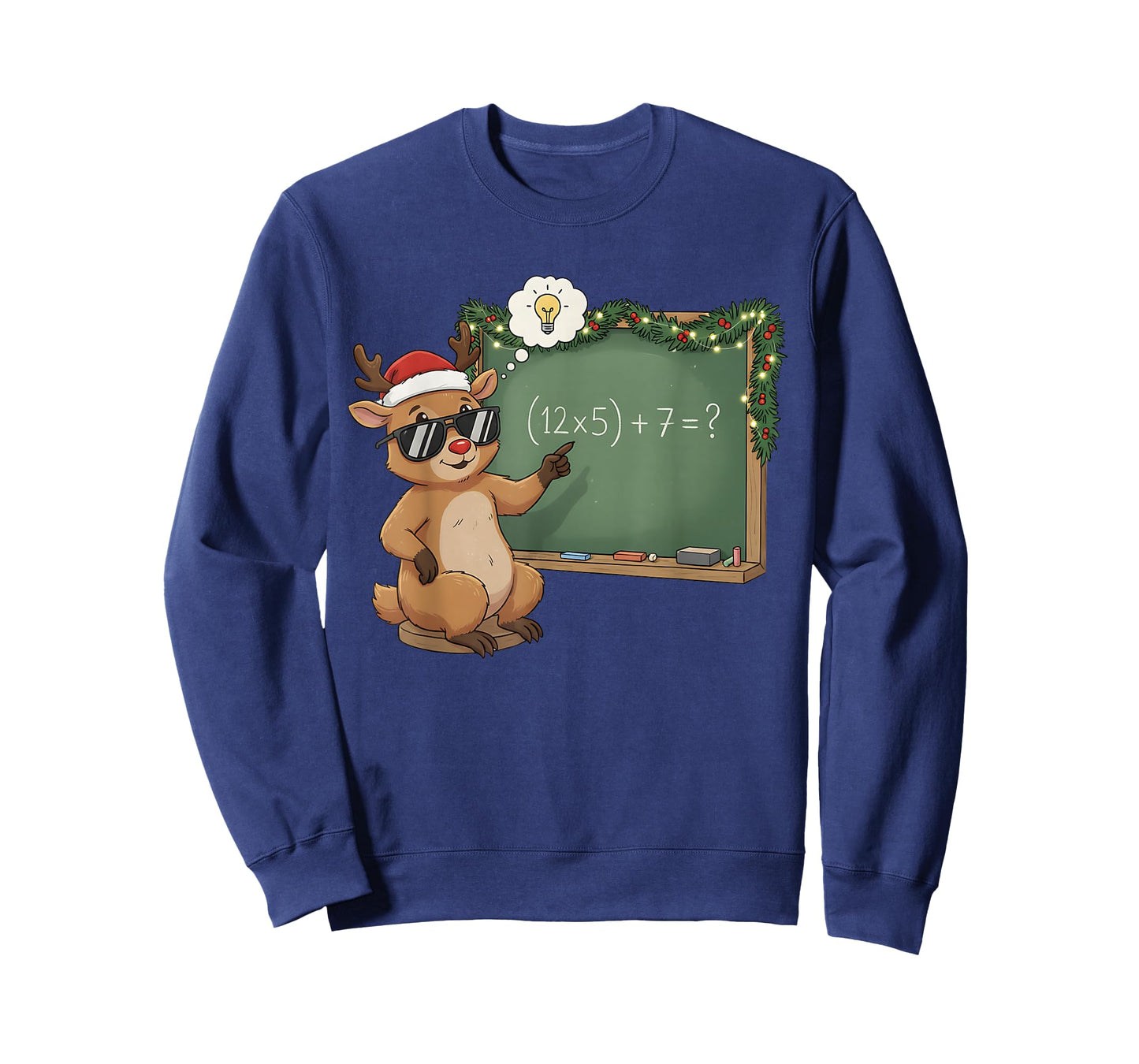 Christmas 67 Teacher Reindeer Six Seven Meme Do The Math Tee T-Shirt