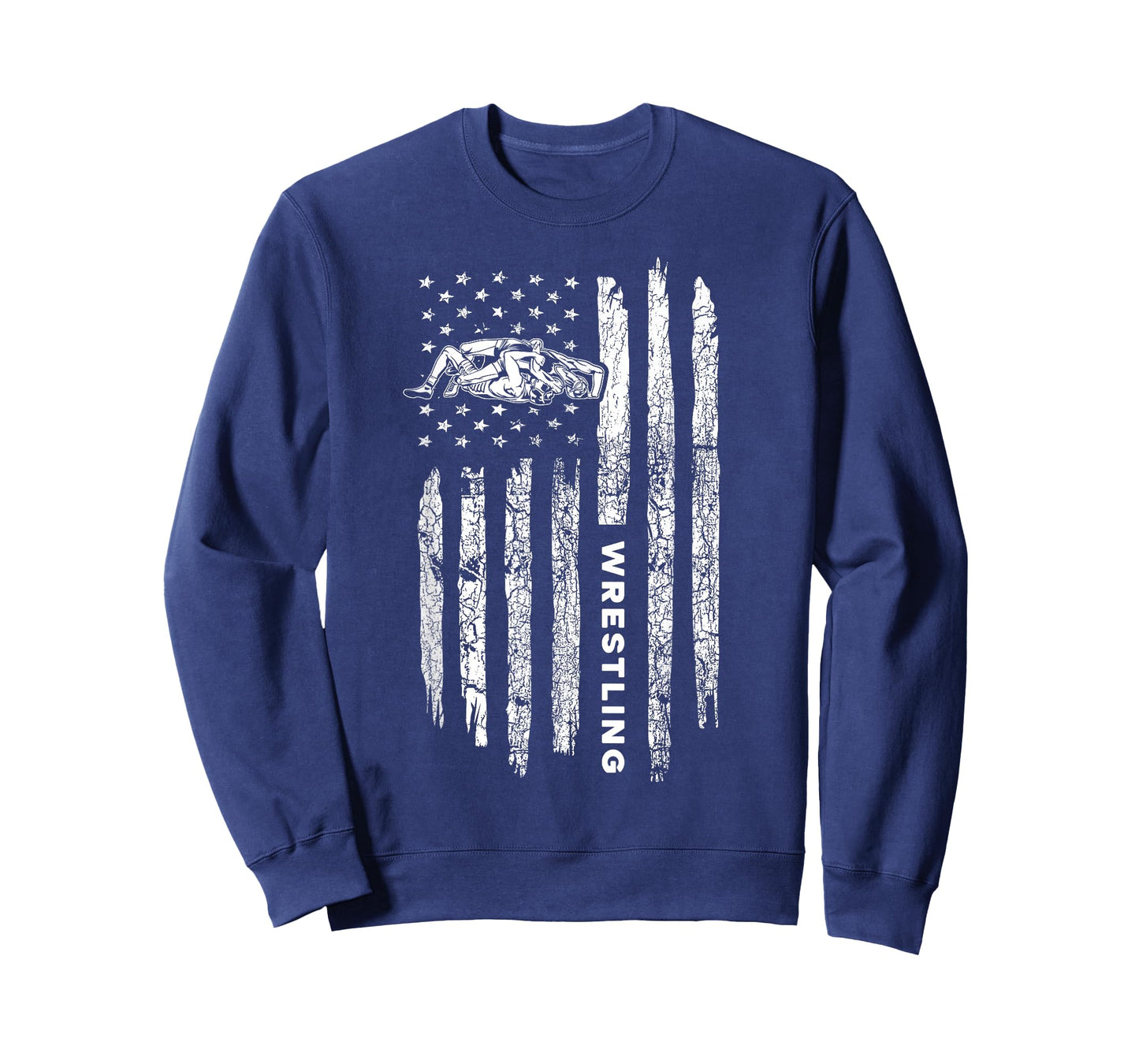American Flag Wrestling Apparel - Vintage Wrestler Wrestling T-Shirt