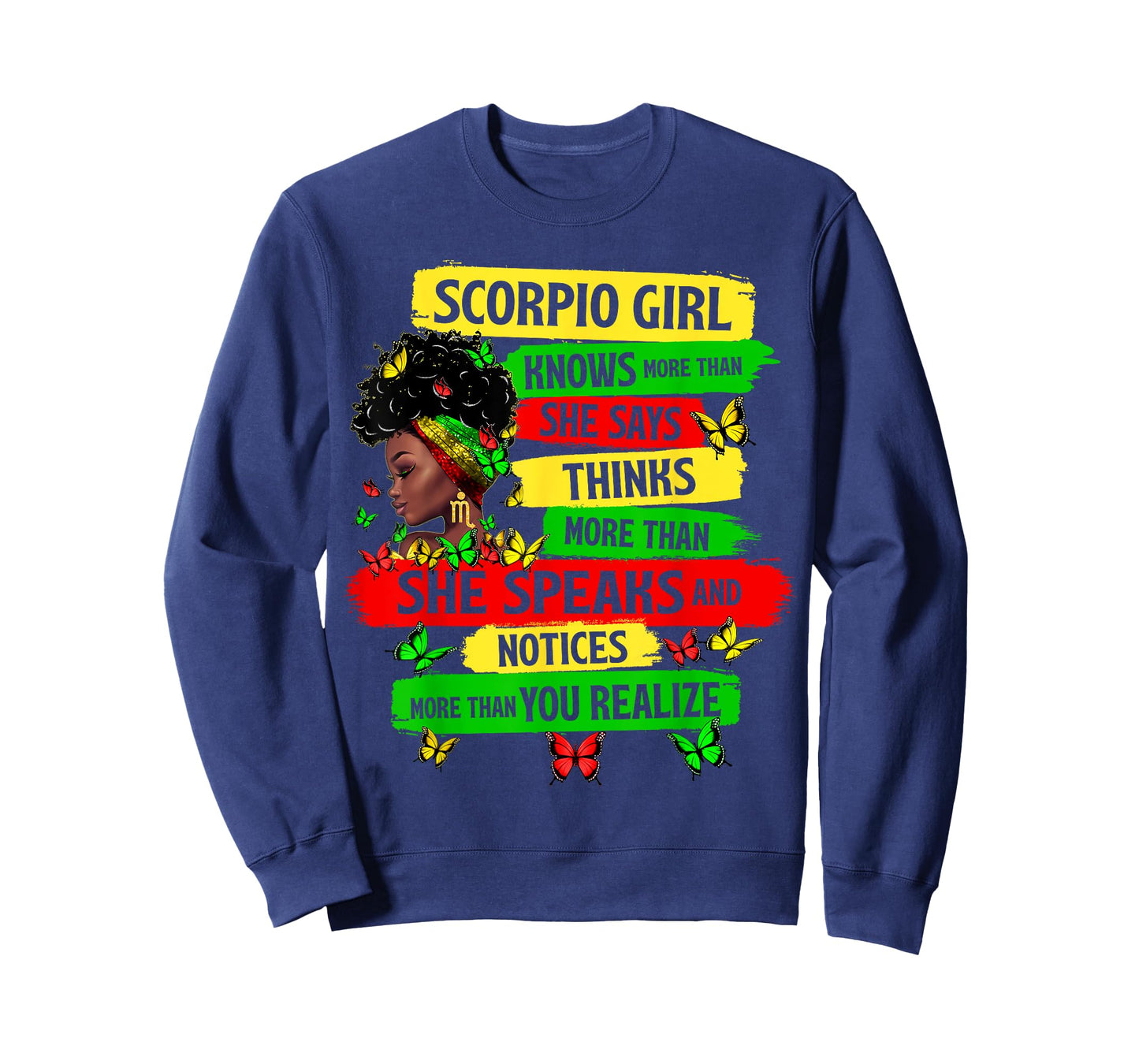 Proud Scorpio Girl Melanin Zodiac Birthday Black Women T-Shirt