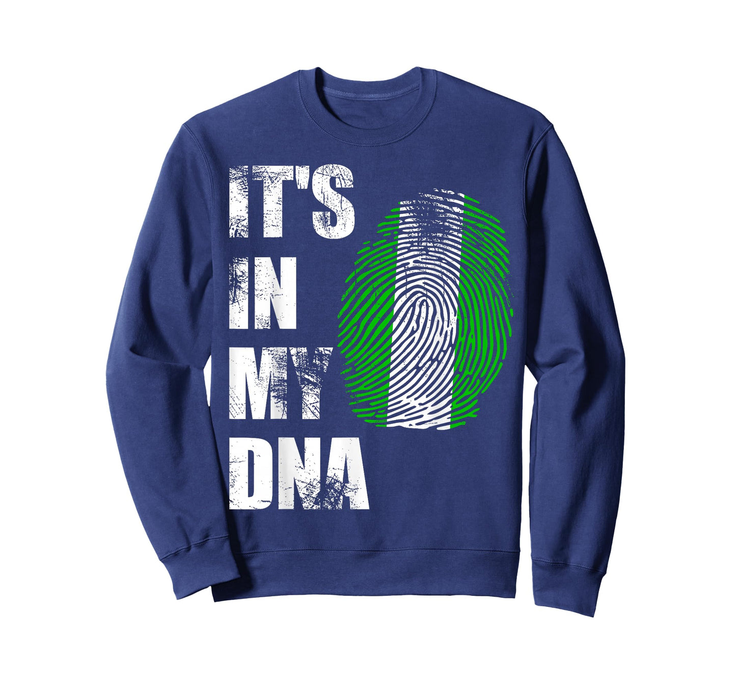 Nigeria, It's in My DNA Nigerian Flag Distressed T-Shirt T-Shirt