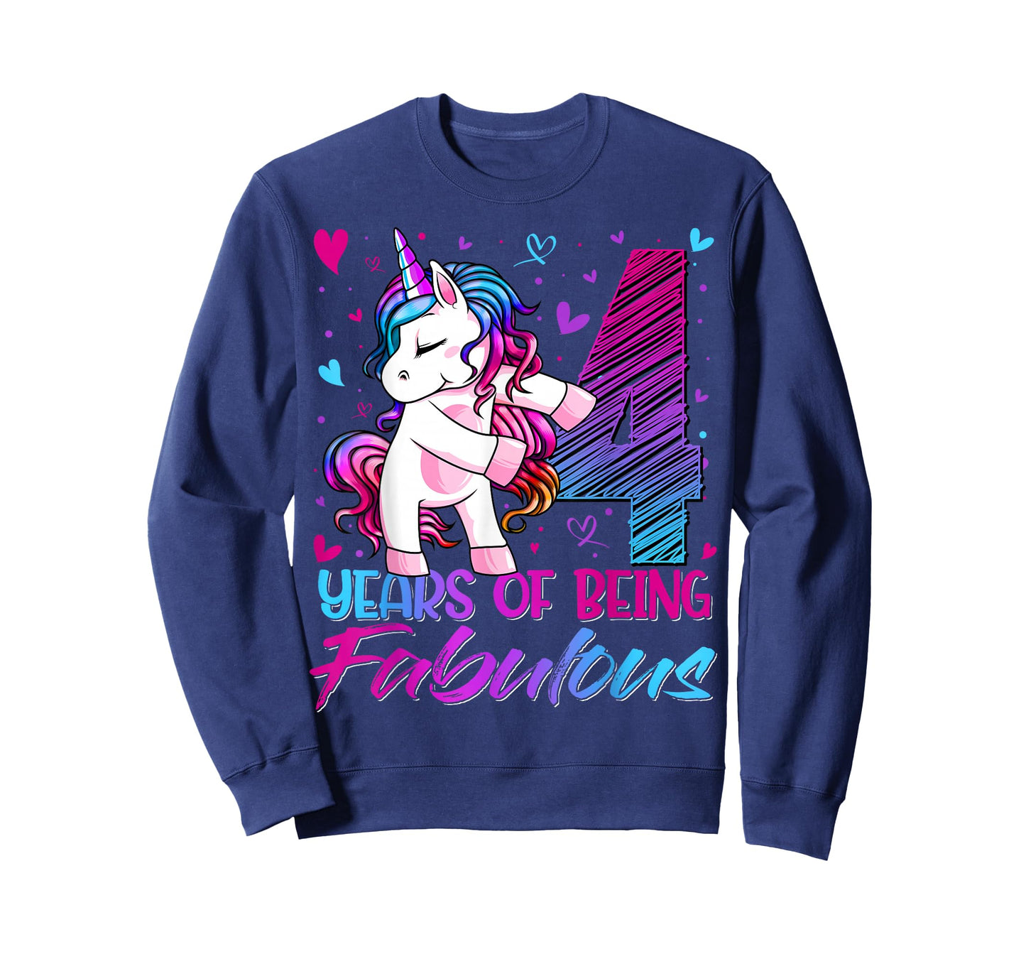 4 Year Old Gifts Unicorn Flossing 4th Birthday Girl Party T-Shirt