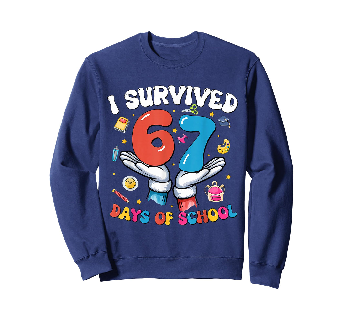 I Survived 67 Days of School Six Seven 67 Gen Z Meme Teacher T-Shirt
