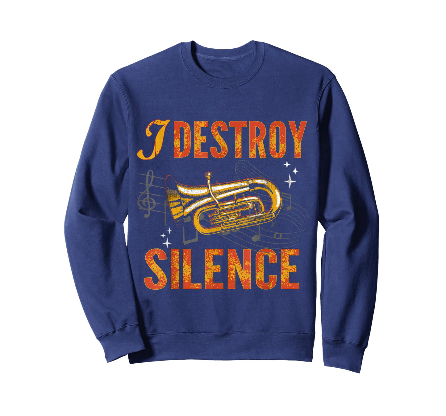 I Destroy Silence Shirt Baritone Saxophone Baritone Horn T-Shirt