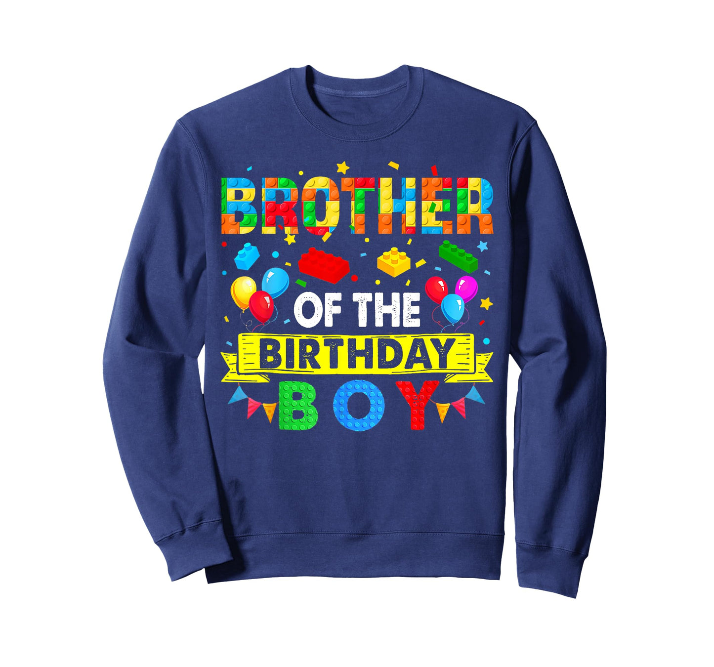 Brother of The Birthday Boy Master Builder Blocks Building T-Shirt