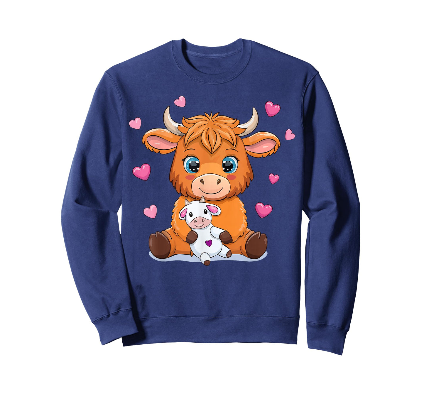 Cute Highland Cow Hugging Toy Farmer Farm Country T-Shirt