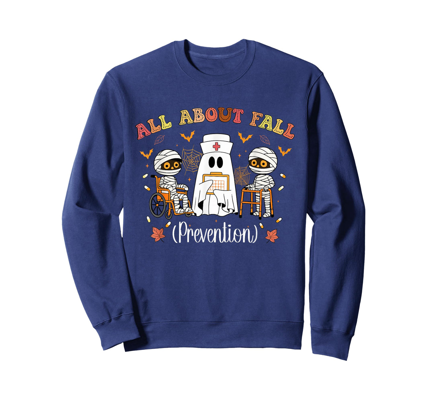 All About Fall Prevention Funny Nurse Ghost Physical Therapy T-Shirt