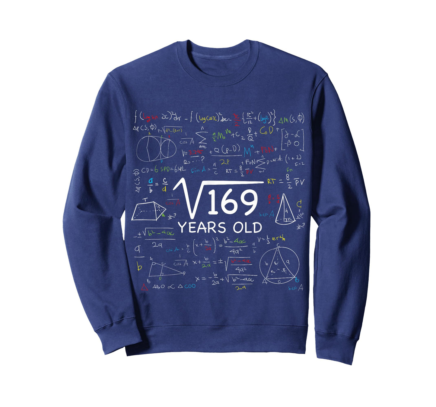 13th Math Birthday 13 Year Old Gift Square Root Of 169 Bday T-Shirt