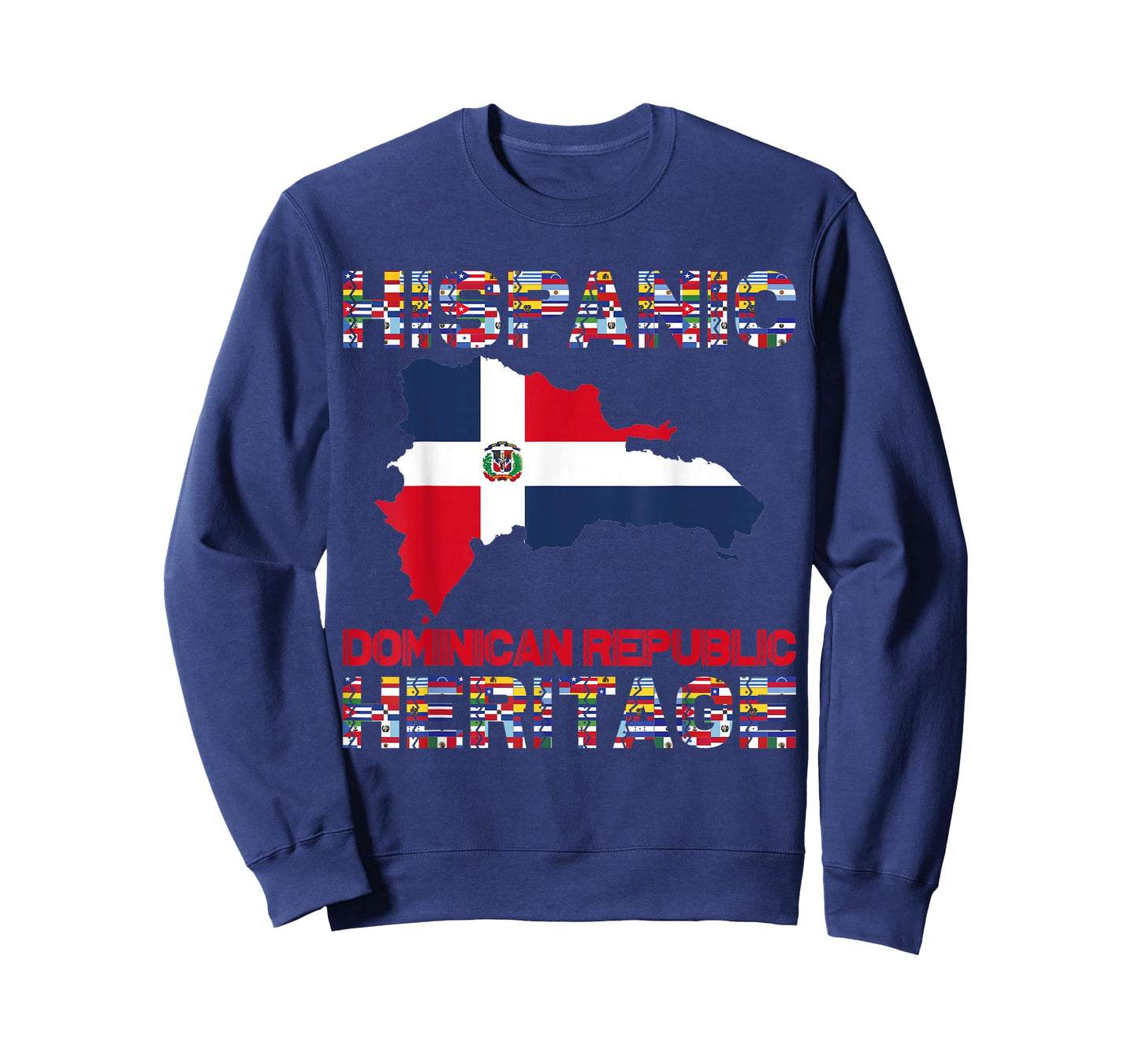 National Hispanic Heritage Month Dominican Republic Flag T-Shirt