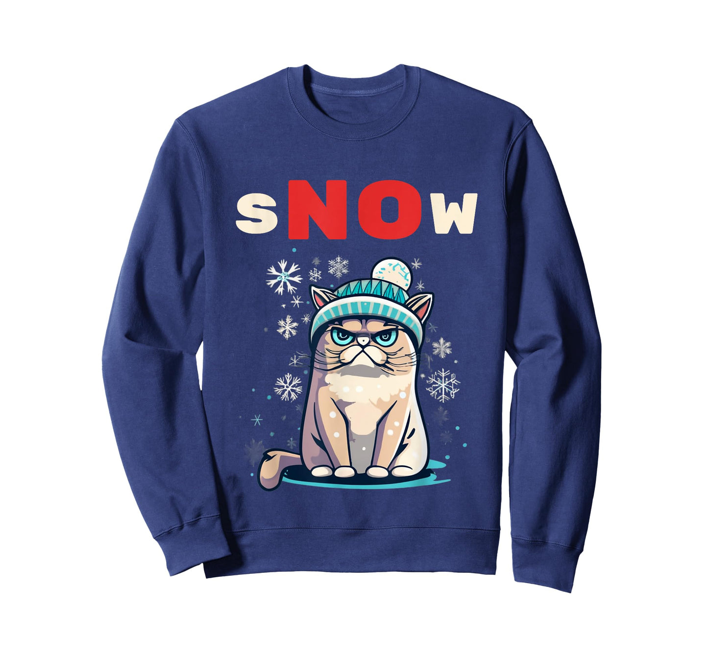 Snow Hater I Don't Do Winter Always Freezing Cat Hate Cold T-Shirt