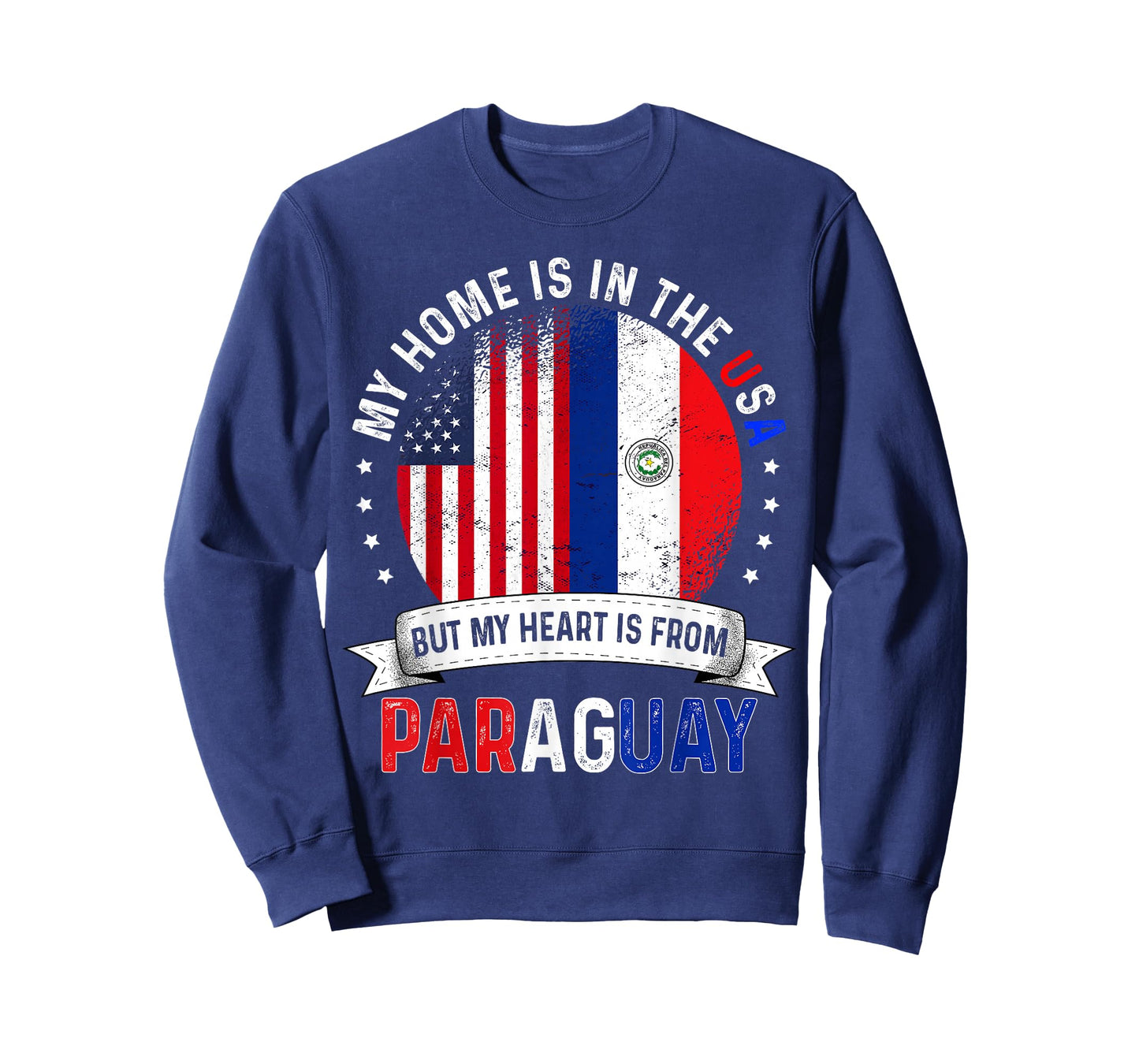 Paraguayan American Patriot Heart is from Paraguay Flag T-Shirt