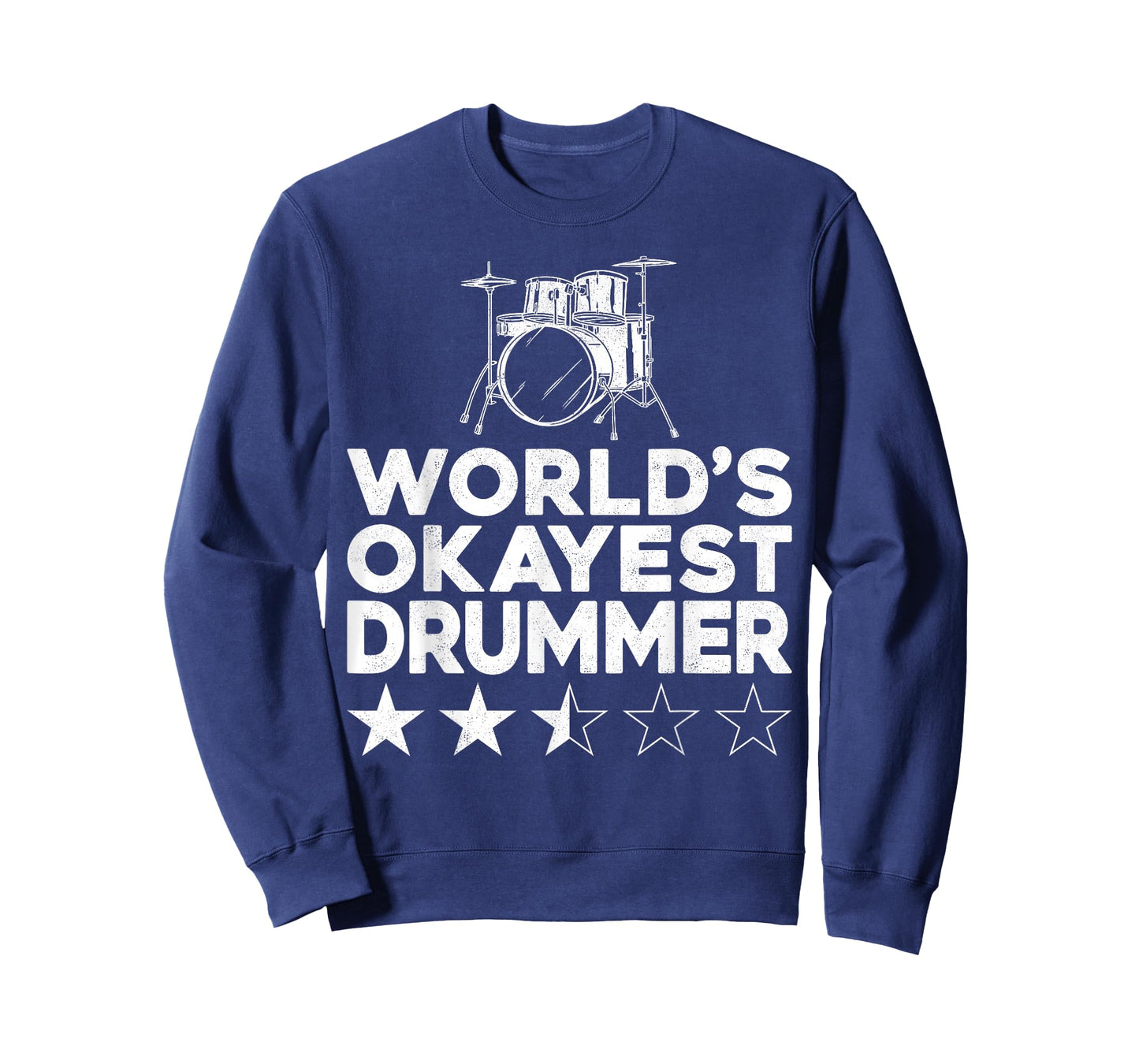 Drummer Drum Set Vintage World'S Okayest Drummer T-Shirt