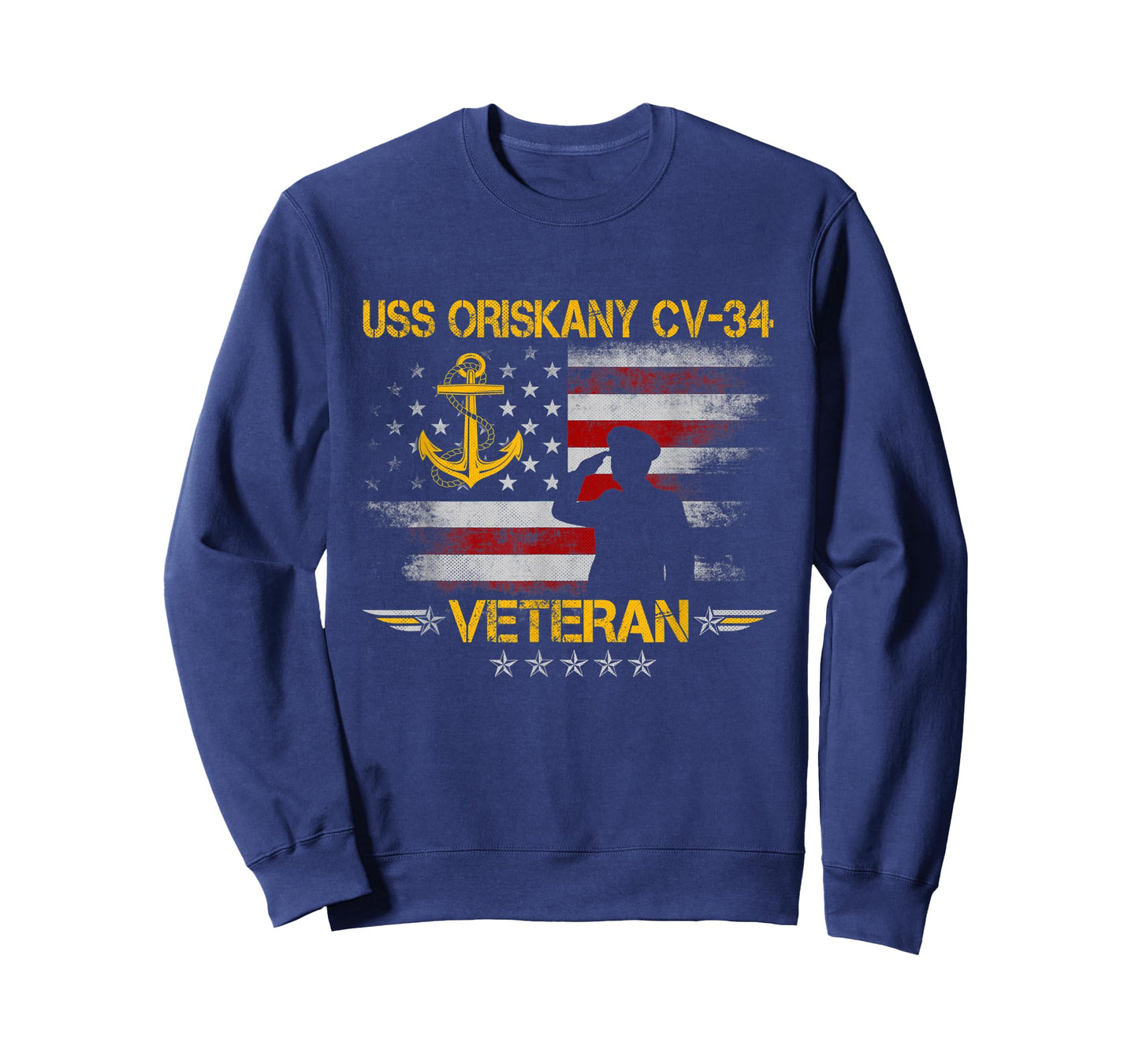 USS Oriskany (CV-34) Aircraft Carrier Veteran Flag Vintage T-Shirt