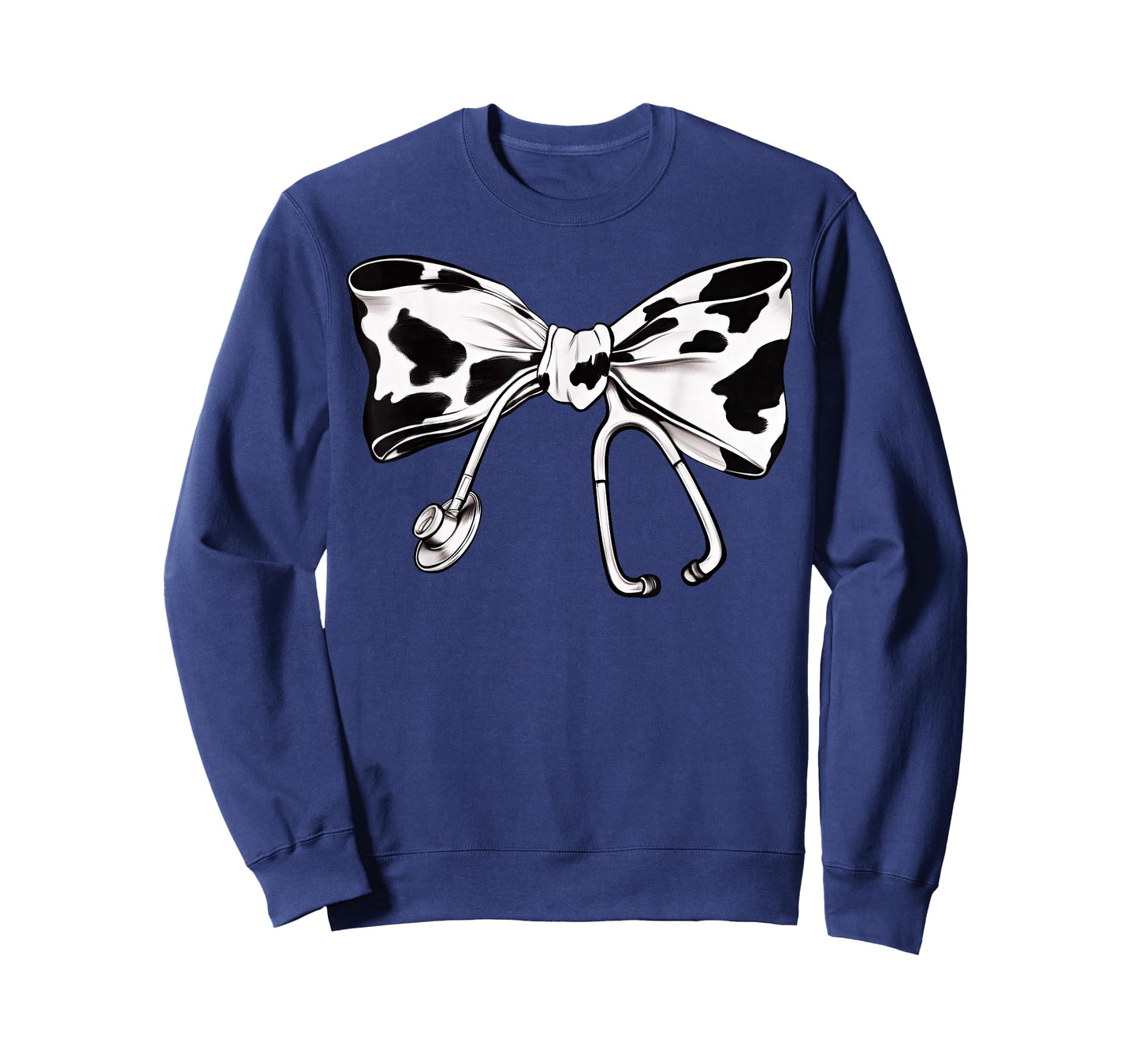 Cow Print Bow And Stethoscope Nurse RN Graduation Coquette T-Shirt