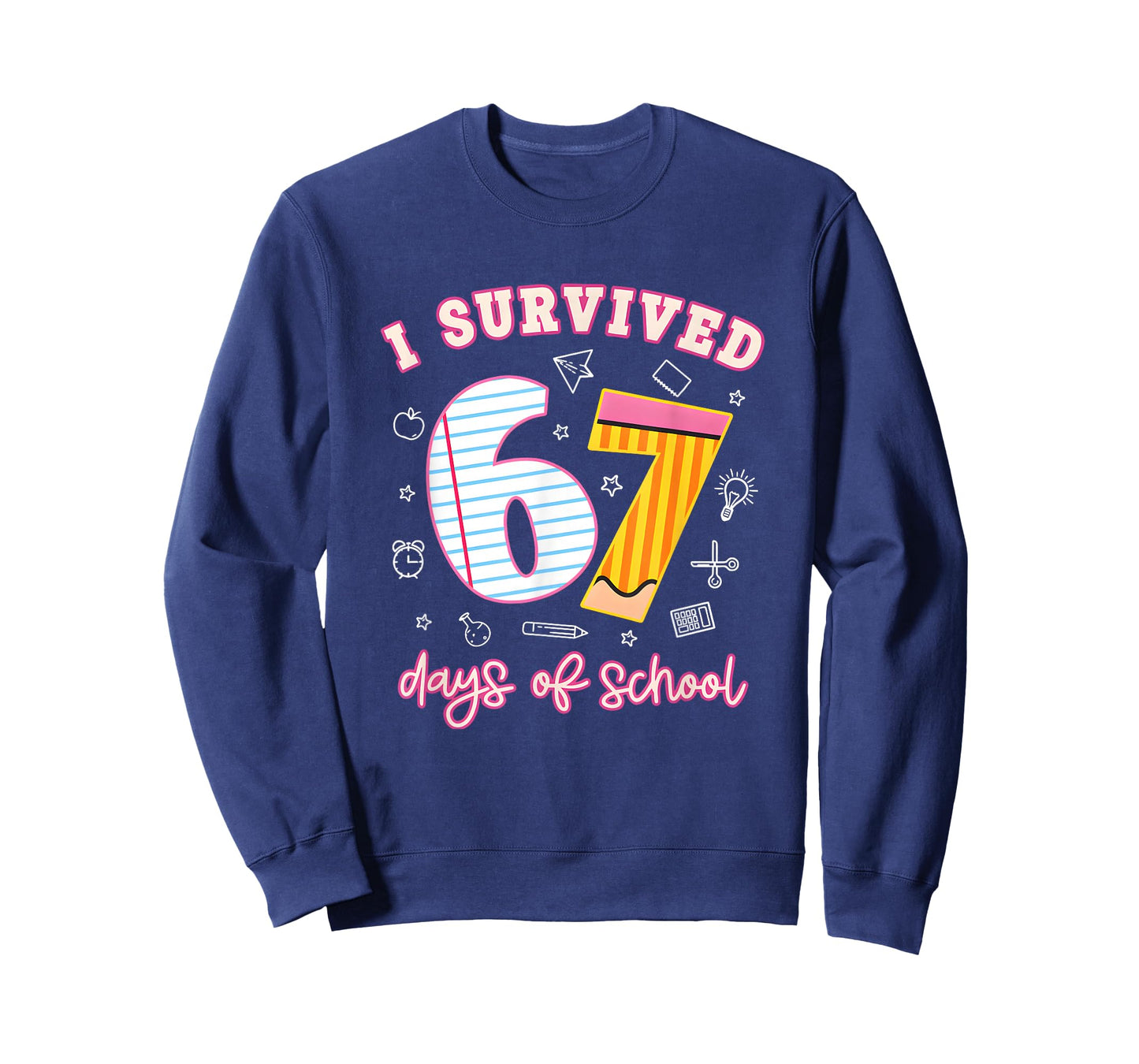 I Survived 67 Days of School Funny Meme Teacher Student T-Shirt